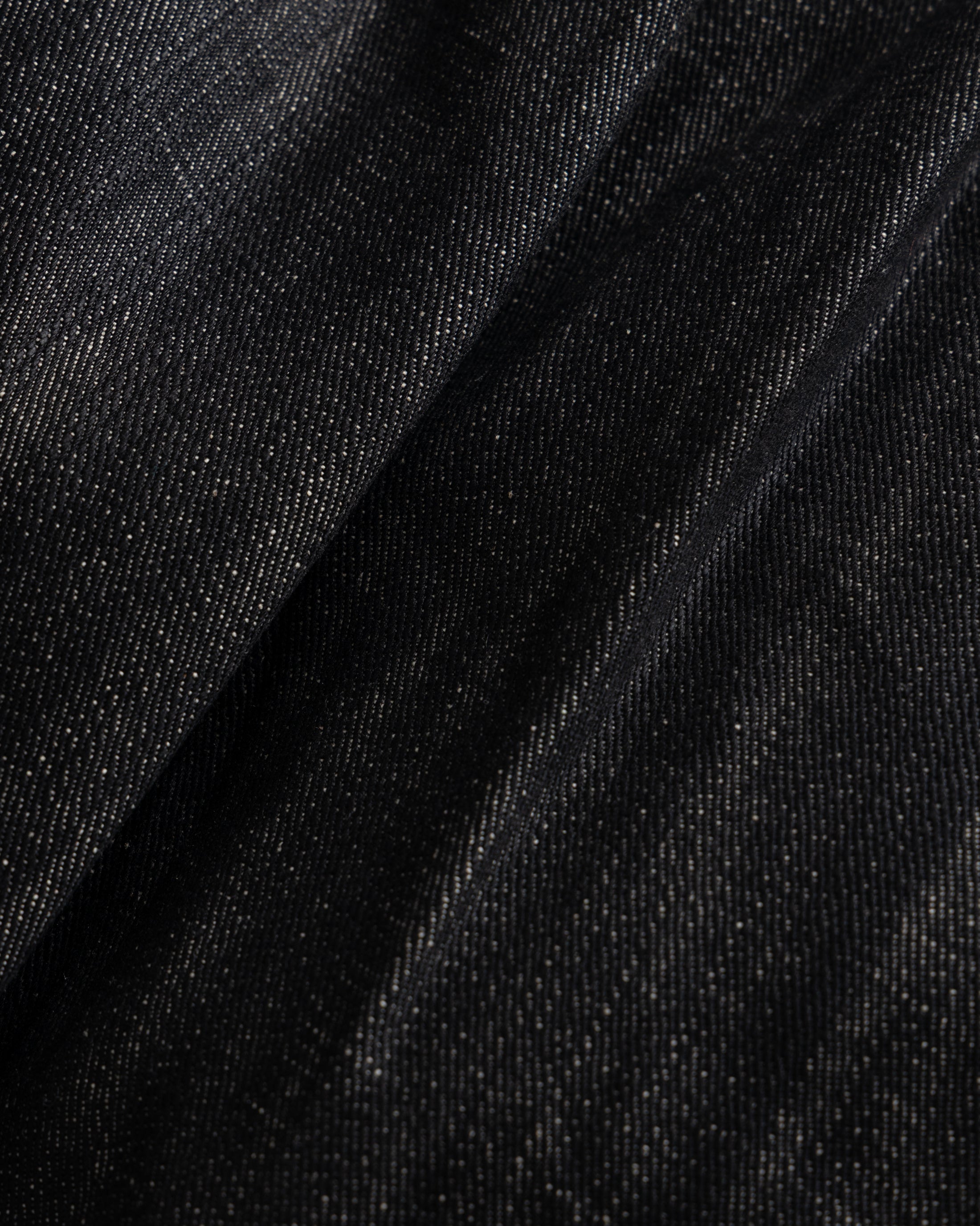 CALISTO DOUBLE PLEATED BIG JEANS - BLACK 13oz. INDIAN RAW DENIM