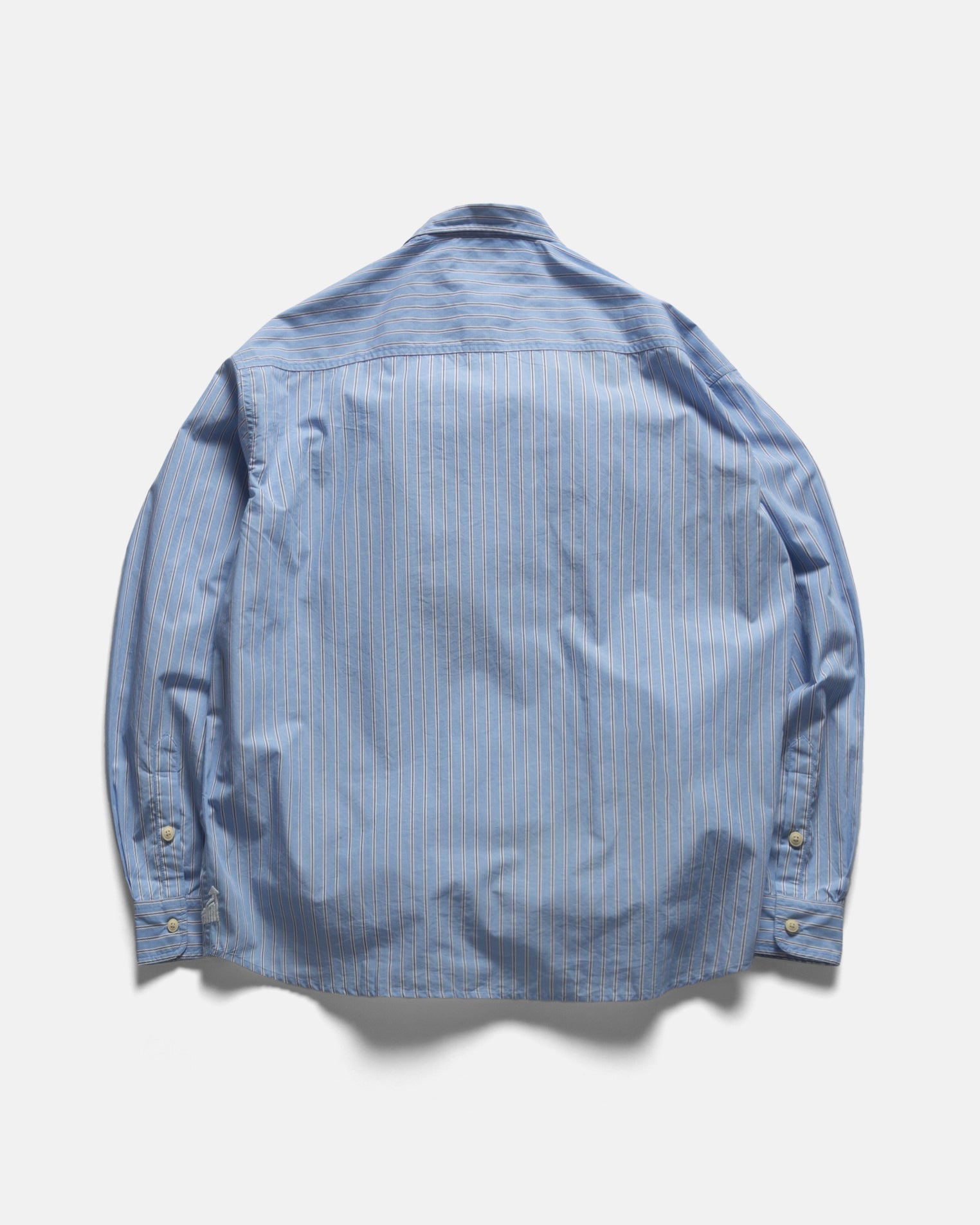 LOCUST POINT COLLAR SHIRT - ROYAL / WHITE / NAVY POPLIN STRIPE