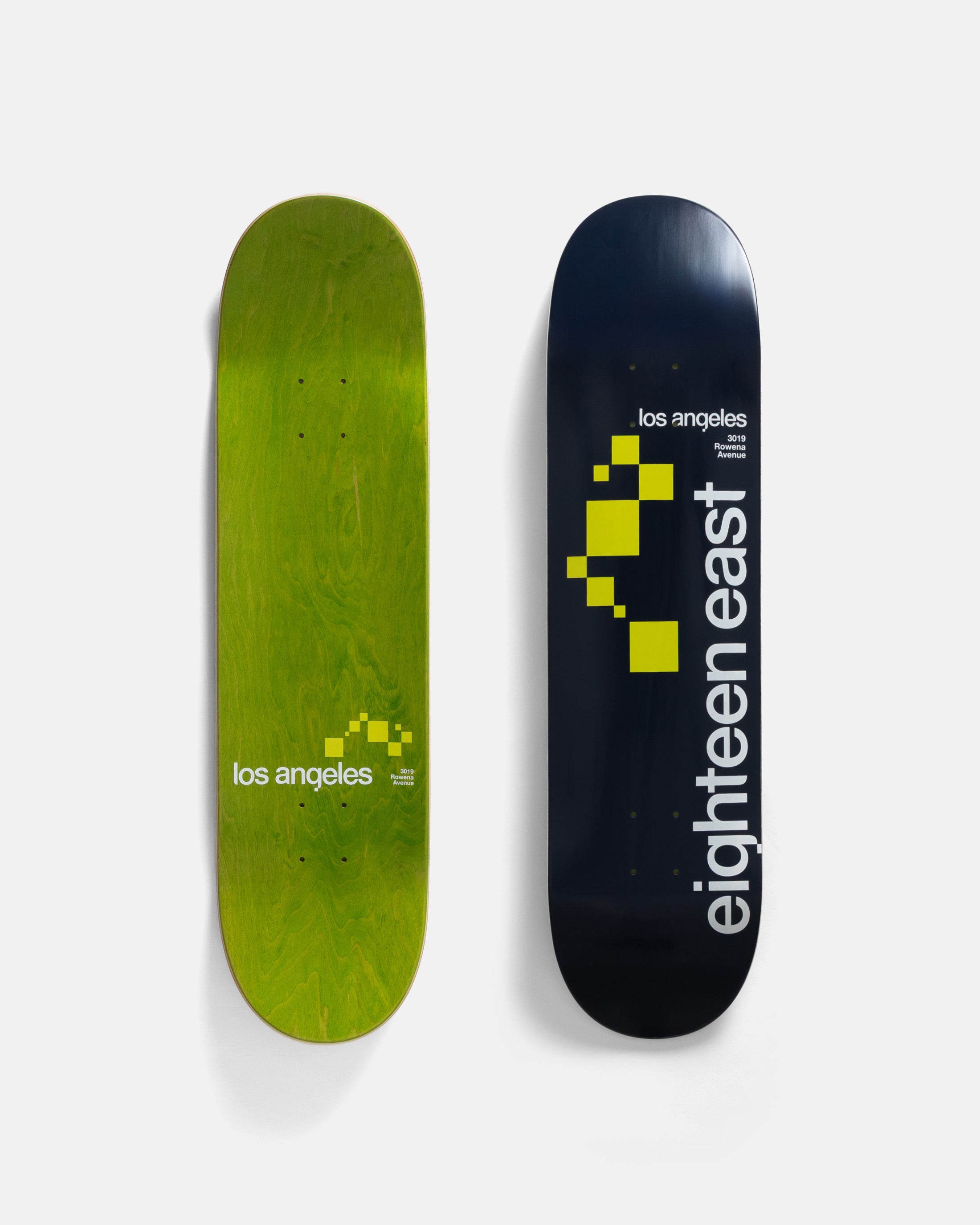 DIGI MOUNTAIN LA SKATE DECK - MIDNIGHT / ANFUSO GREEN 7 PLY MAPLE