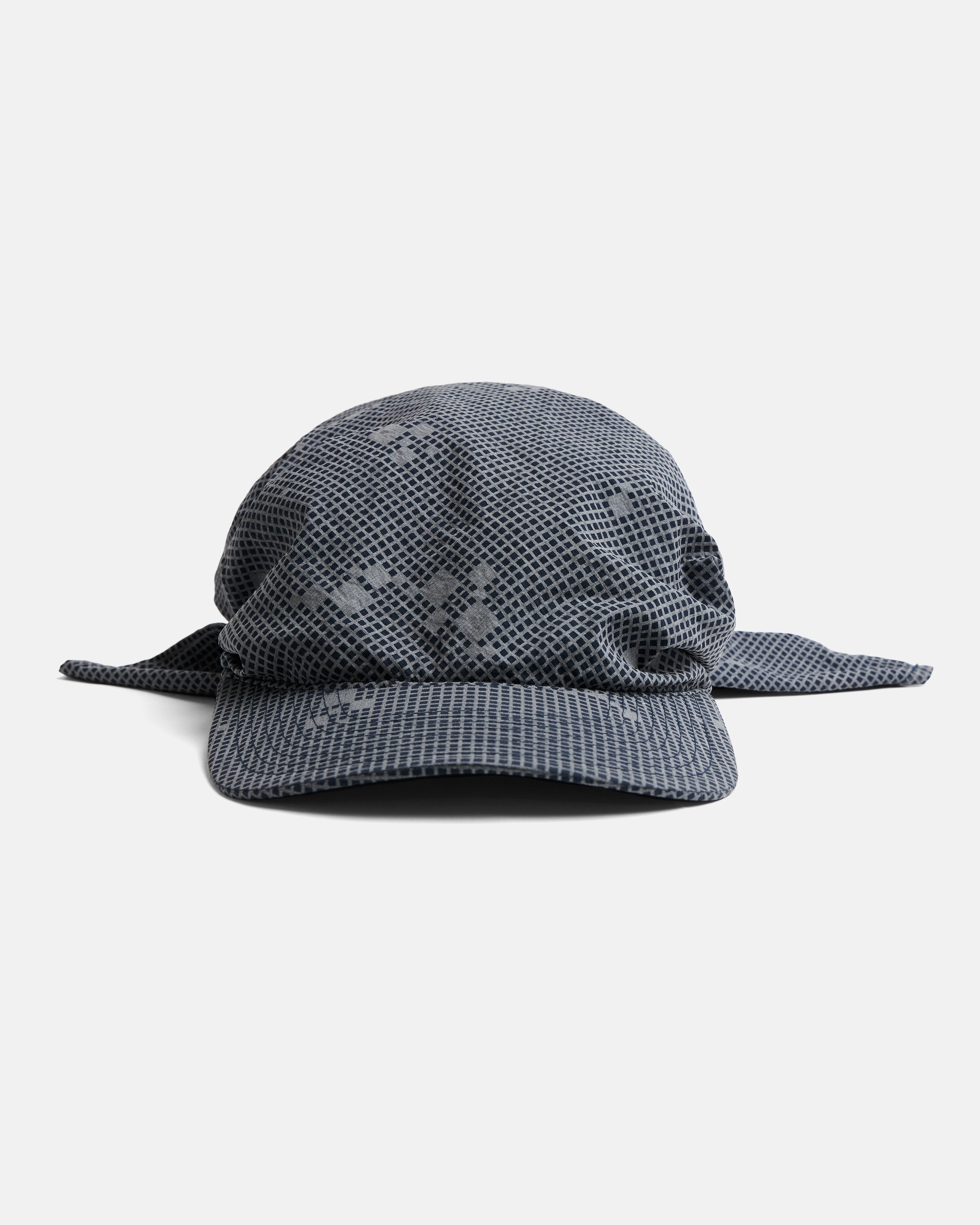 ANDREW BRIMMED BANDANA - NAVY / 3M REFLECTIVE SILVER PRINTED NYLON
