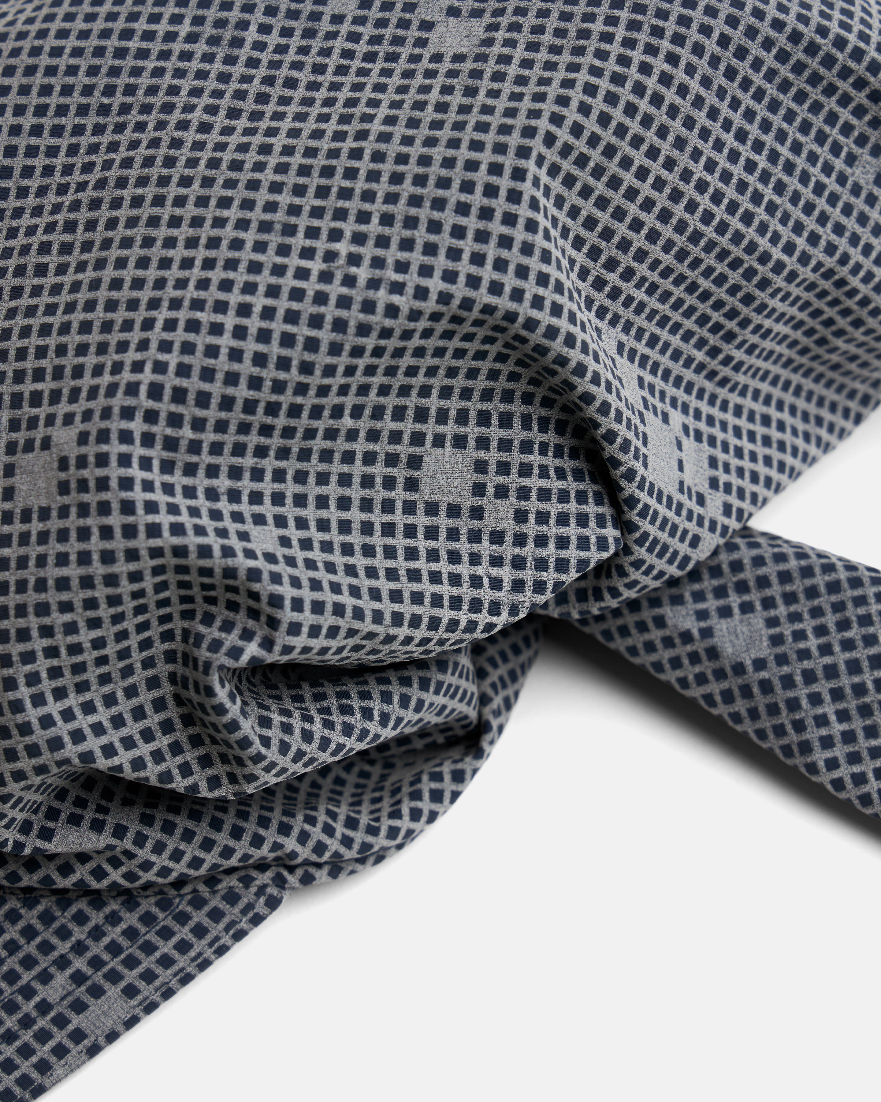 ANDREW BRIMMED BANDANA - NAVY / 3M REFLECTIVE SILVER PRINTED NYLON