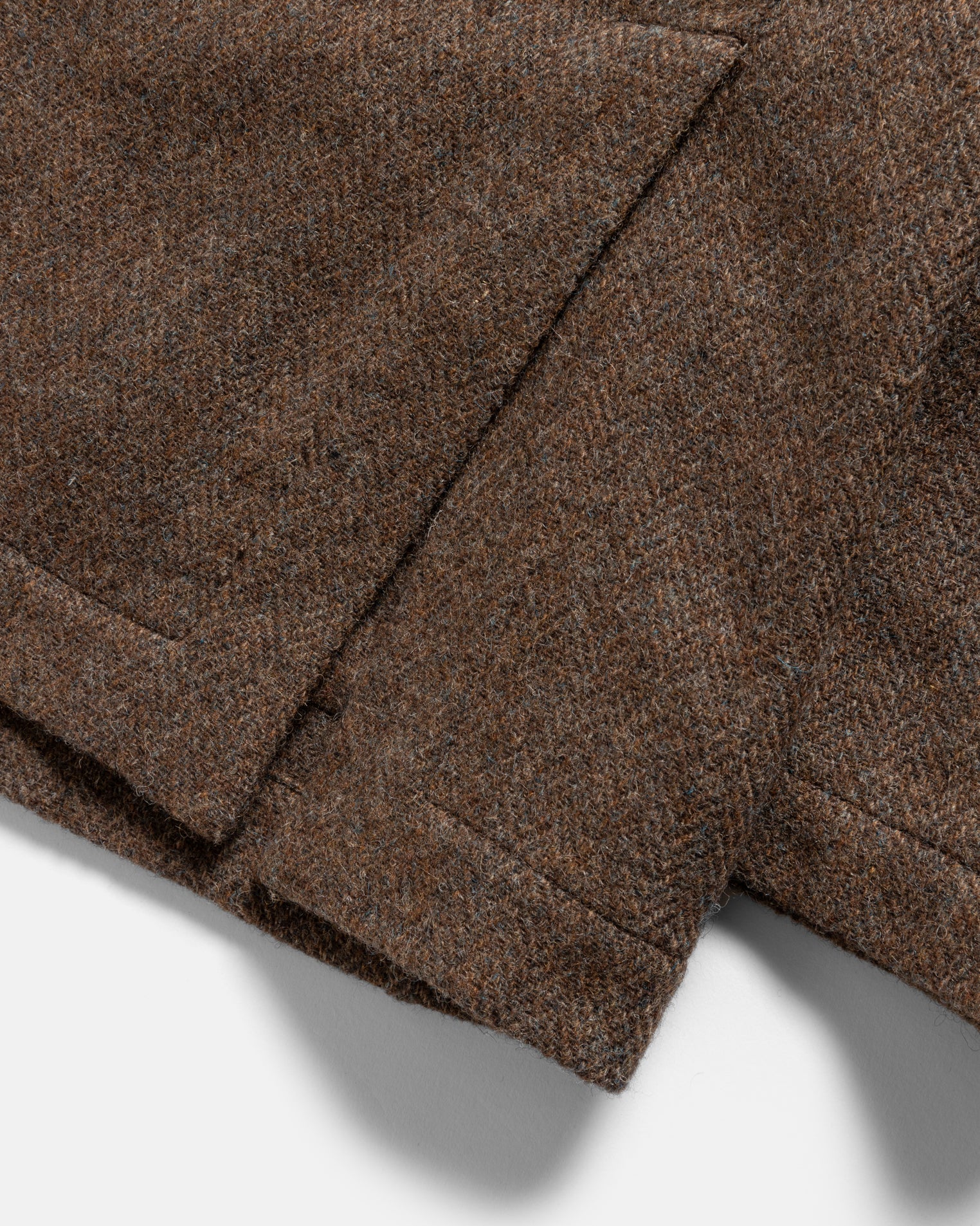 BRERA SINGLE BREASTED BLAZER - TAUPE SHADOW / SLIGHT SLATE HERRINGBONE WOOLEN TWEED