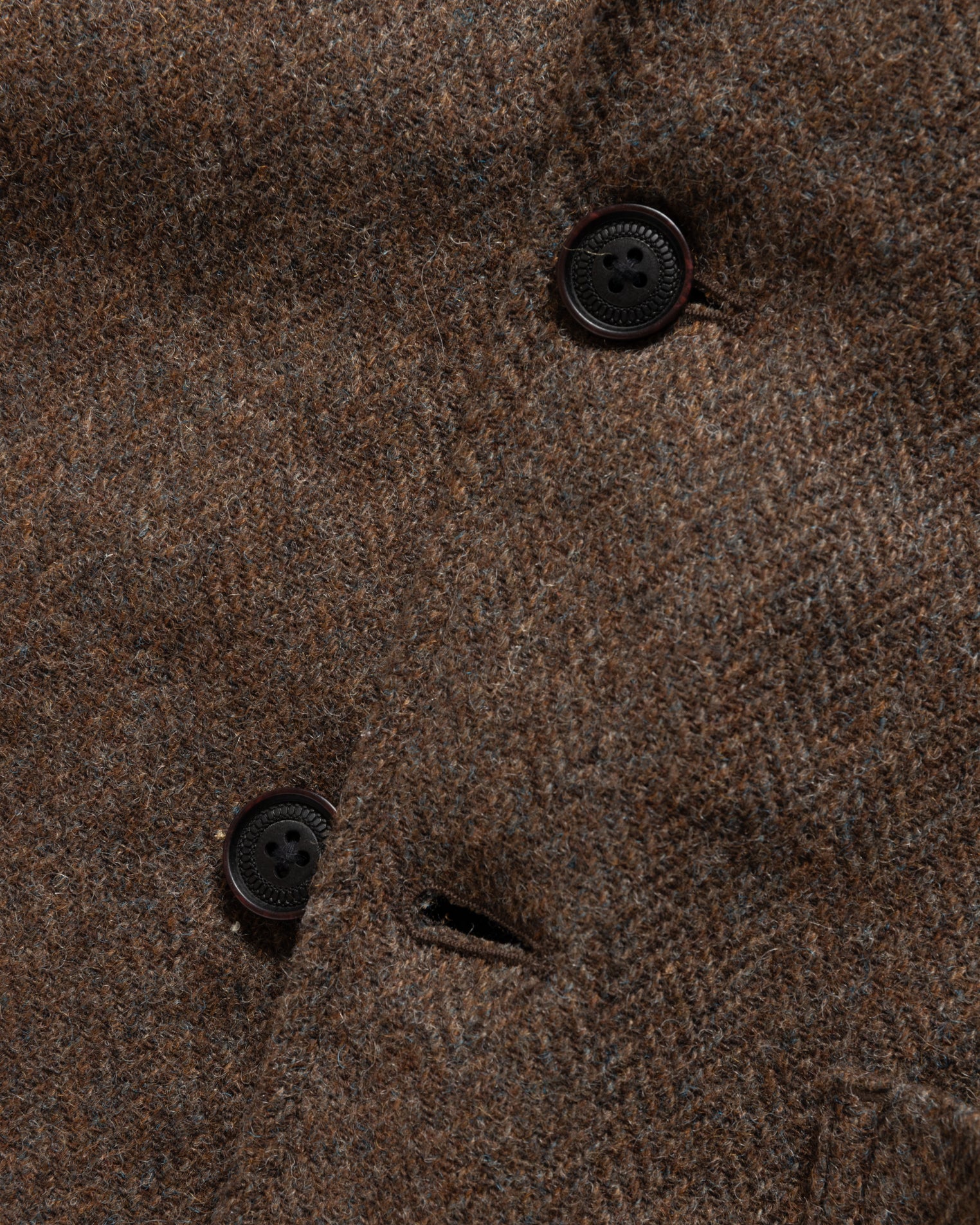 BRERA SINGLE BREASTED BLAZER - TAUPE SHADOW / SLIGHT SLATE HERRINGBONE WOOLEN TWEED