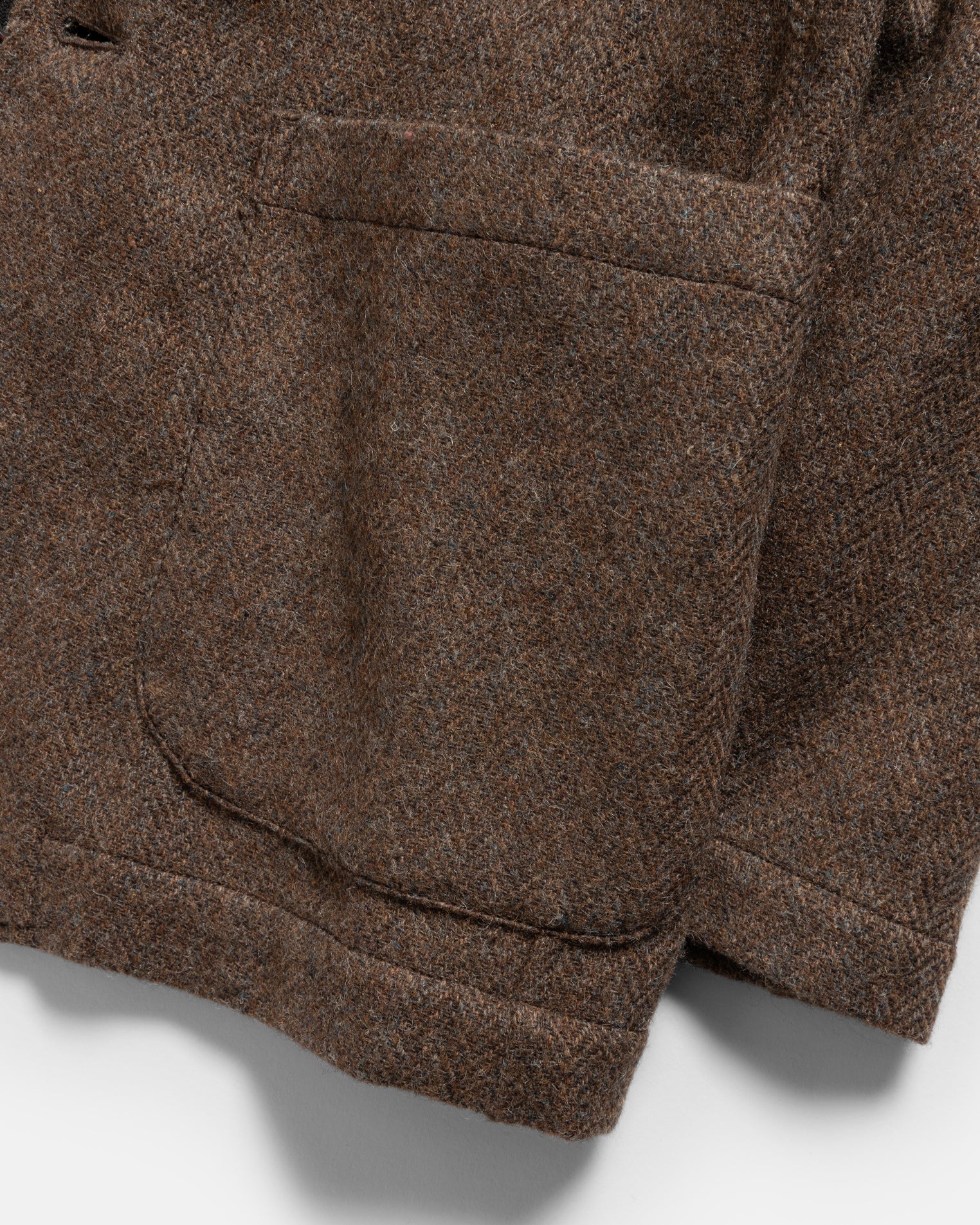 BRERA SINGLE BREASTED BLAZER - TAUPE SHADOW / SLIGHT SLATE HERRINGBONE WOOLEN TWEED