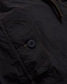 KADEN BALLOON PANT - BLACK BRUSHED NYLON WITH SHROOM STITCHING