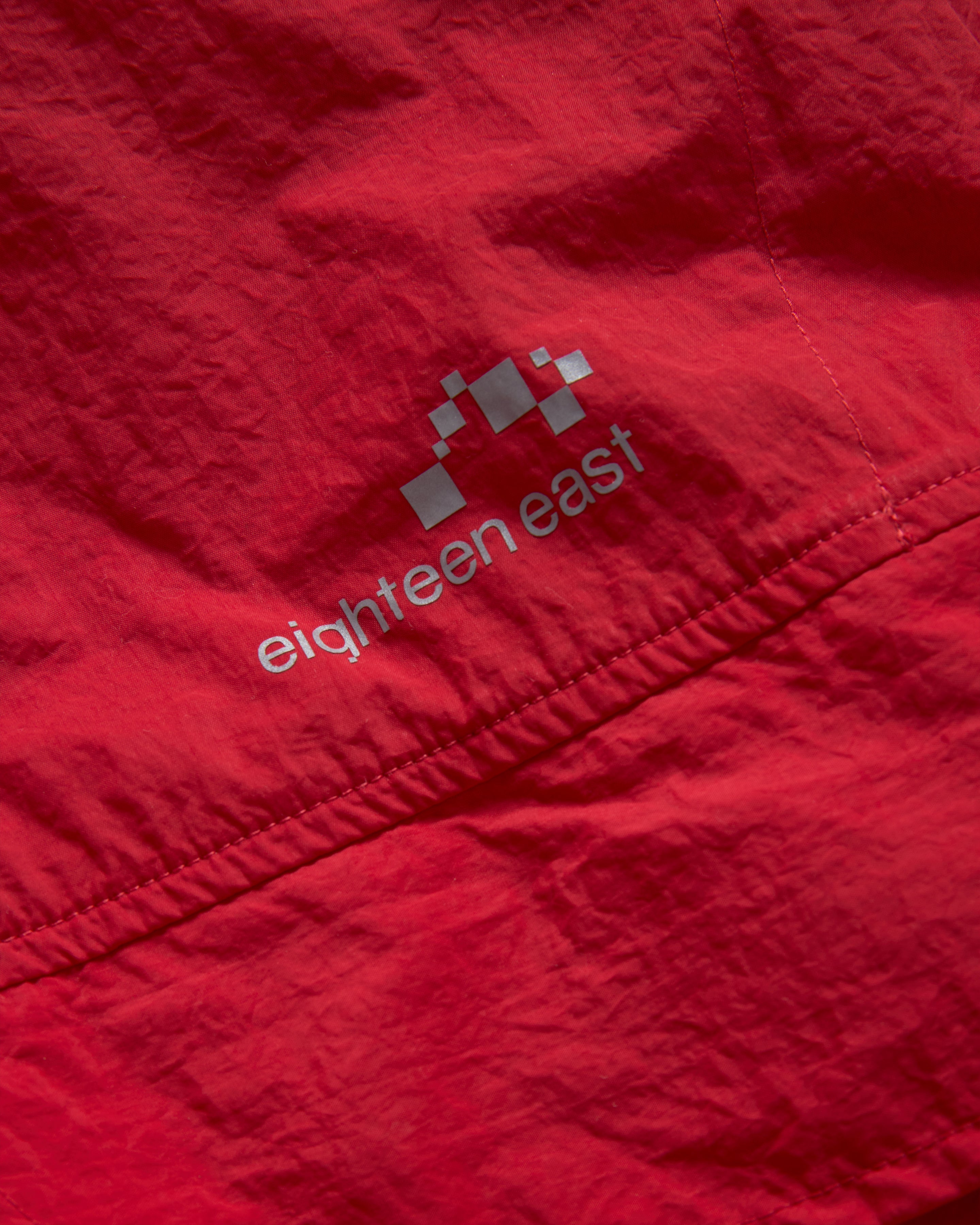 LAINES HOODED SHELL - DAN & WHIT'S RED / WASHED BLACK WATER-REPELLENT NYLON