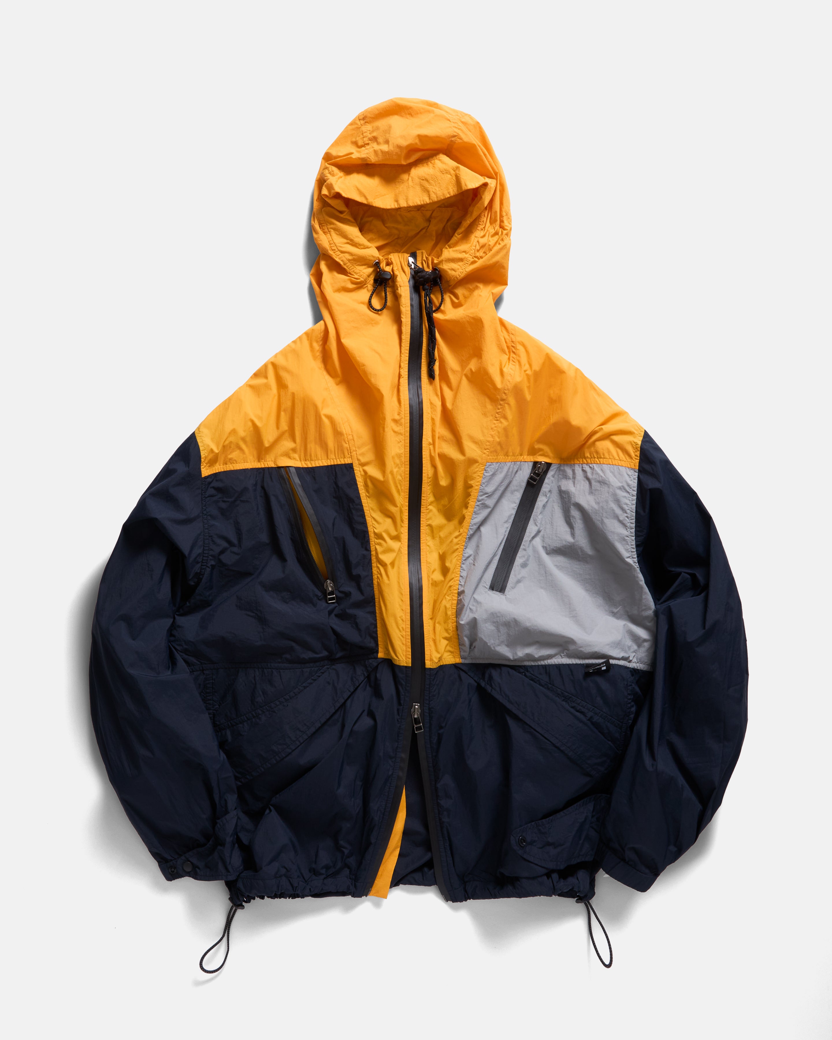 RAINSHADOW PACKABLE JACKET - GOLDENROD / FOG / MIDNIGHT WATER-REPELLENT NYLON