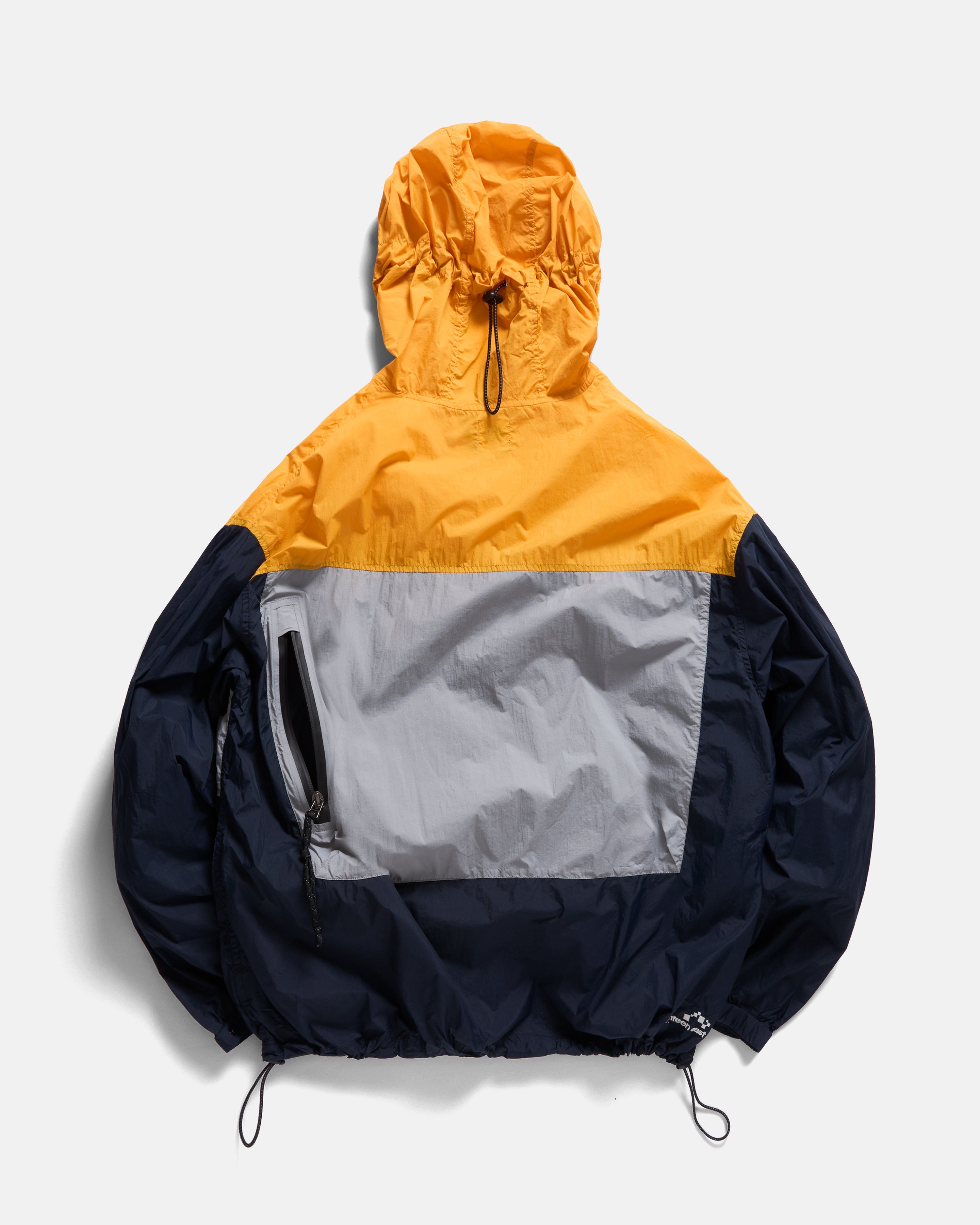 RAINSHADOW PACKABLE JACKET - GOLDENROD / FOG / MIDNIGHT WATER-REPELLENT NYLON