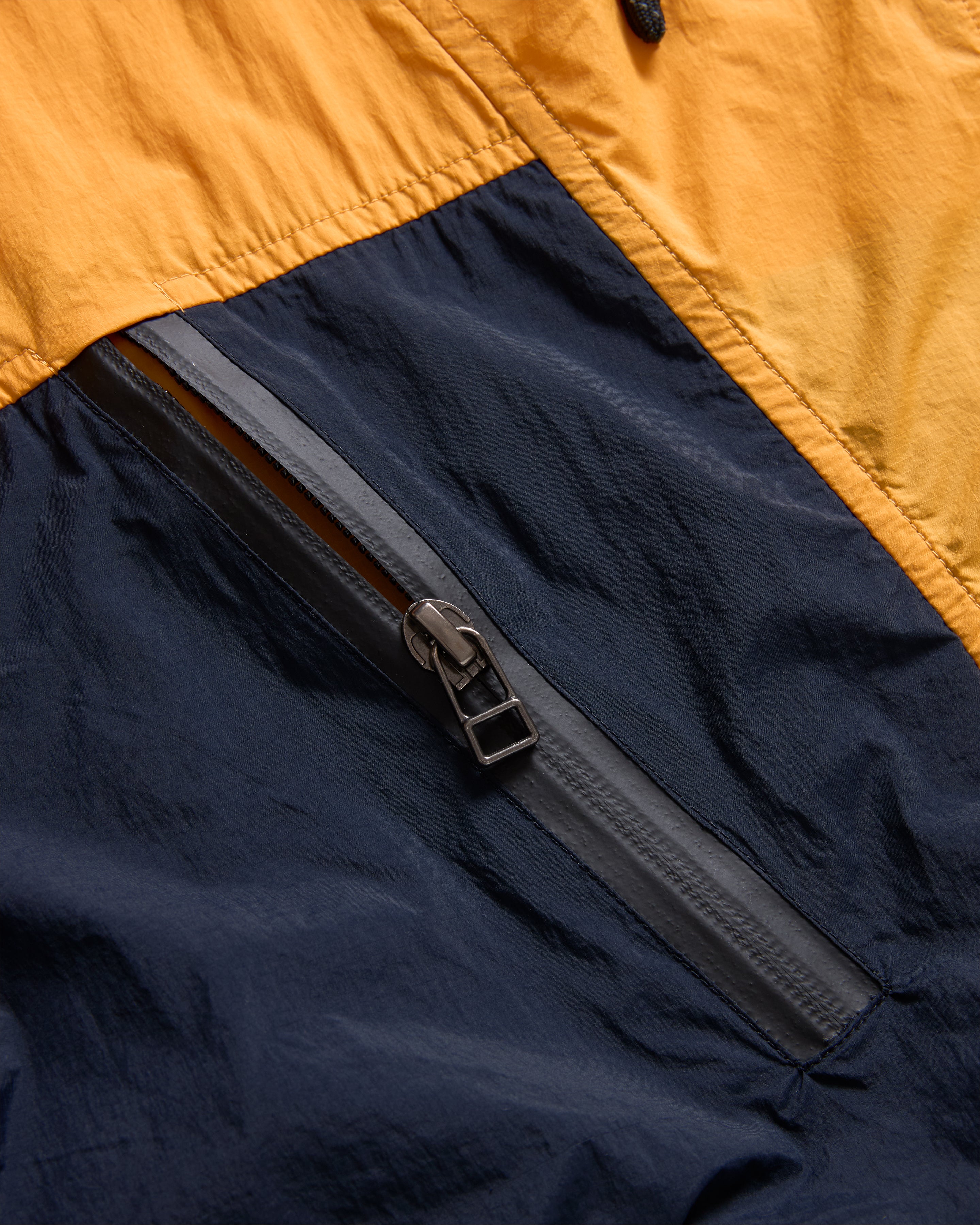 RAINSHADOW PACKABLE JACKET - GOLDENROD / FOG / MIDNIGHT WATER-REPELLENT NYLON