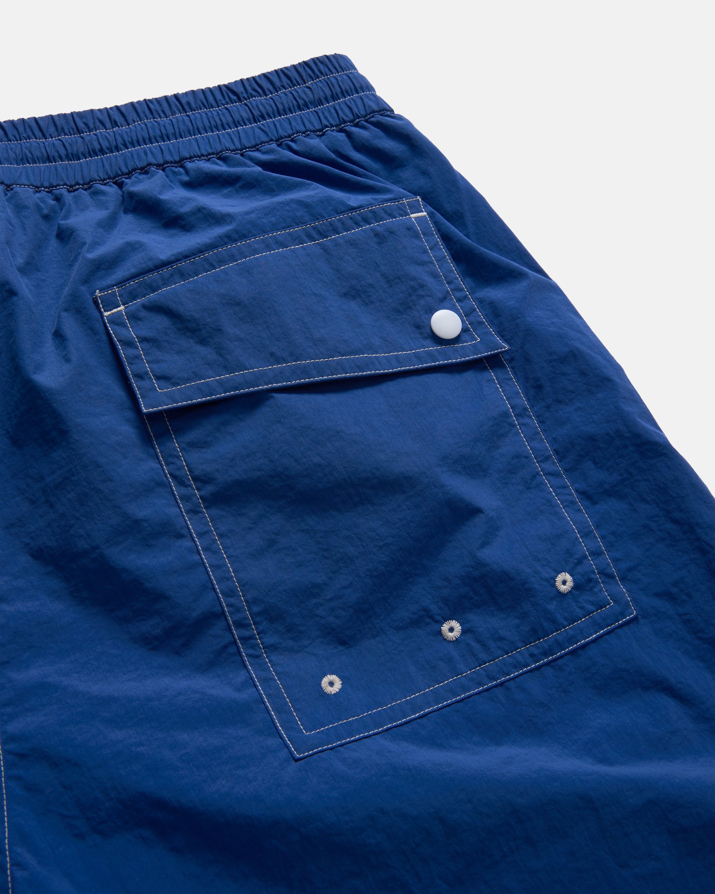 RICE SWIM TRUNK - CLOUDLESS BLUE WATER-REPELLENT NYLON