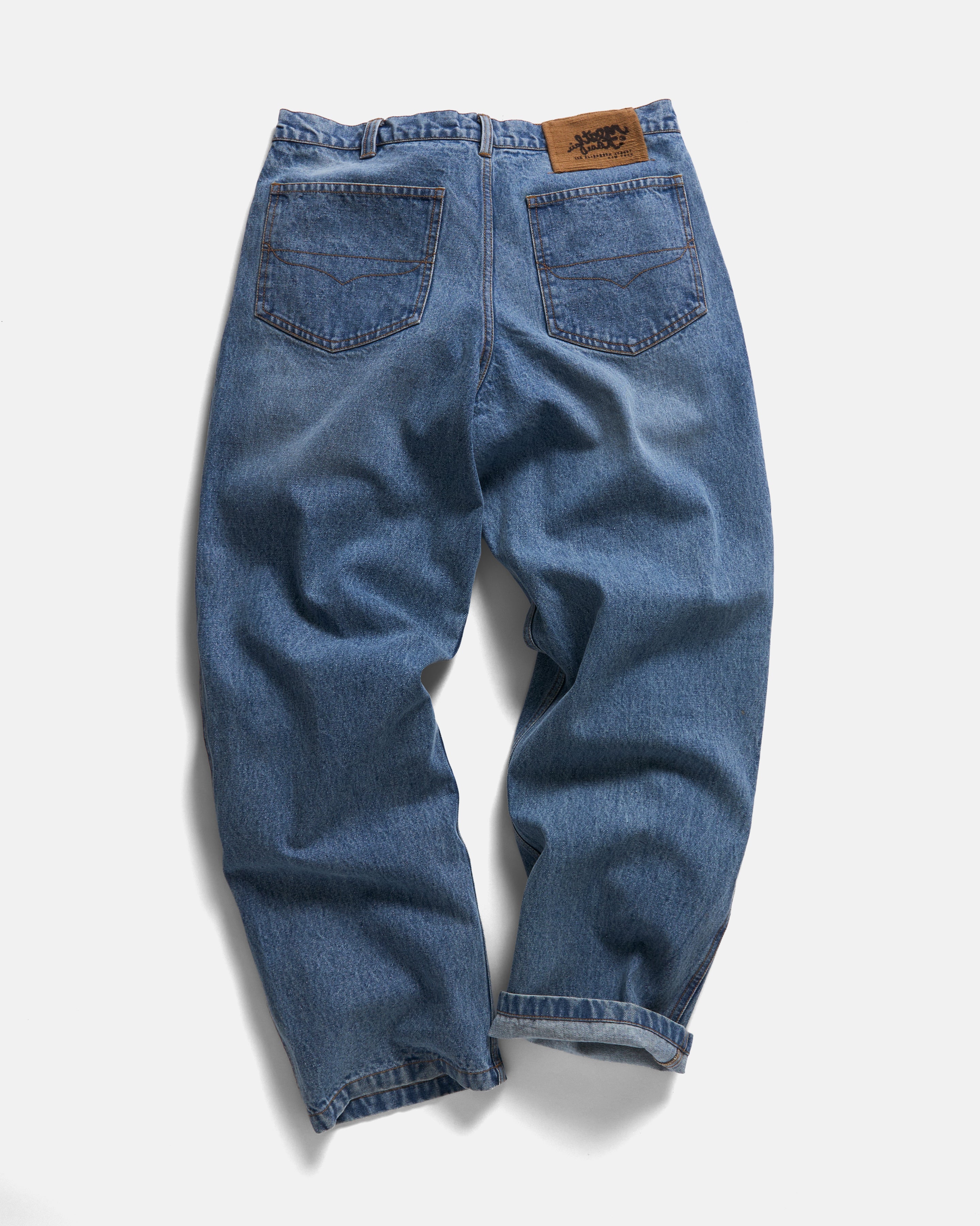TENNER FIVE POCKET JEANS - 13 oz. MID-WASH DENIM