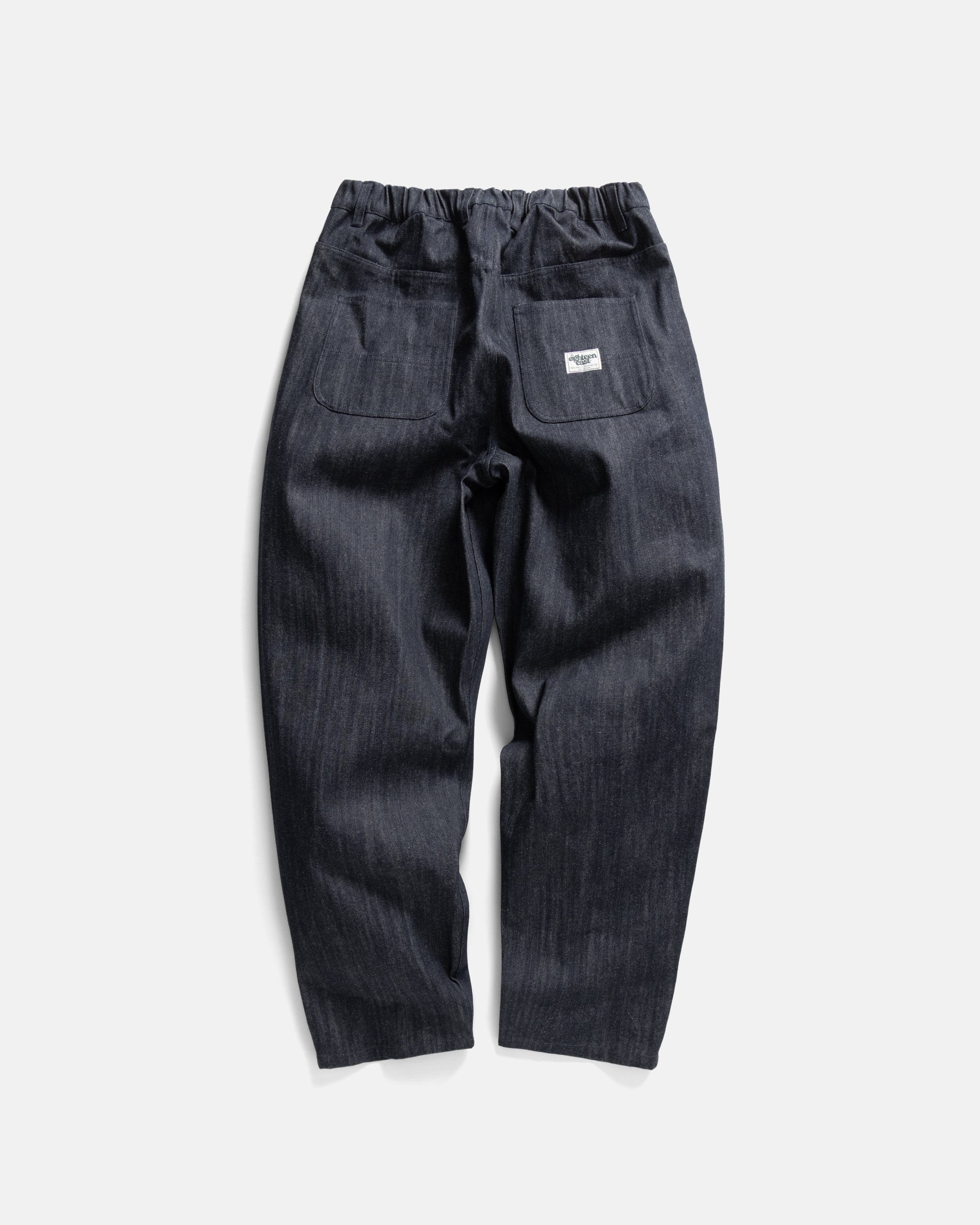 CALISTO DOUBLE PLEATED BIG JEANS - 13 oz. RAW DENIM – 18 East