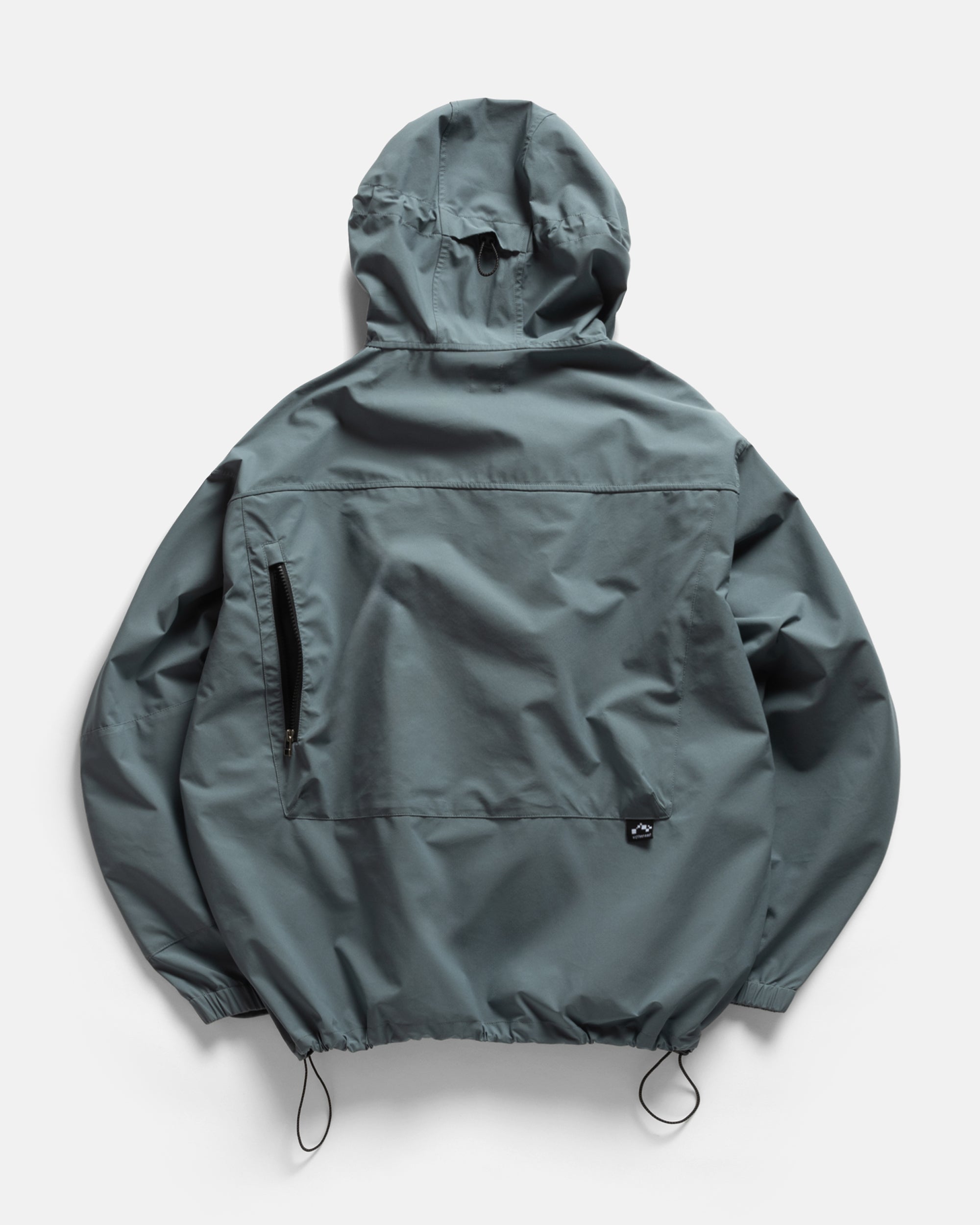 CASCADE OUTDOOR PROTECTION SYSTEM HOODED SHELL - LUNAR ROCK WATER-REPELLENT 3L BONDED MEMBRANE