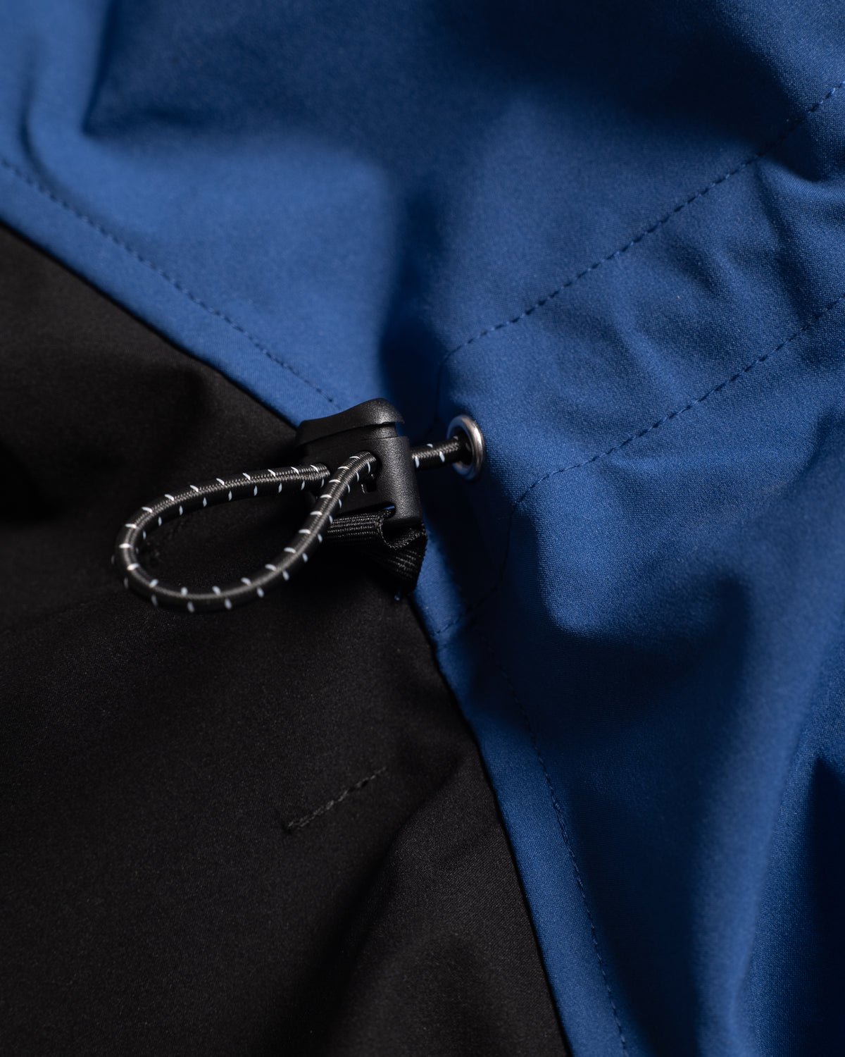 KEENAN'S CASCADE OUTDOOR PROTECTION SYSTEM HOODED SHELL - FADED ROYAL / BLACK WATER-REPELLENT 3L BONDED MEMBRANE