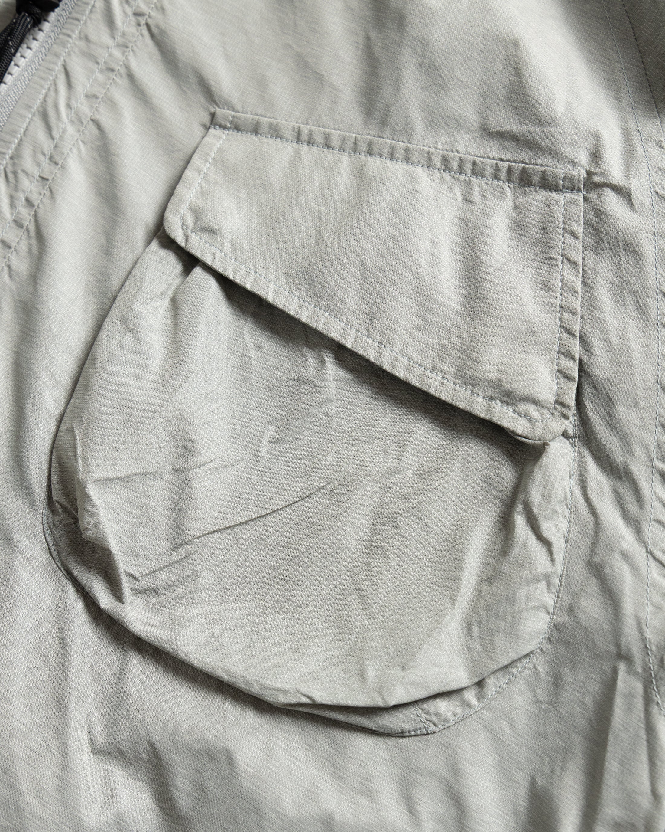 CATA HOODED JACKET - FOG HEATHER FEATHERWEIGHT MICRO RIPSTOP NYLON