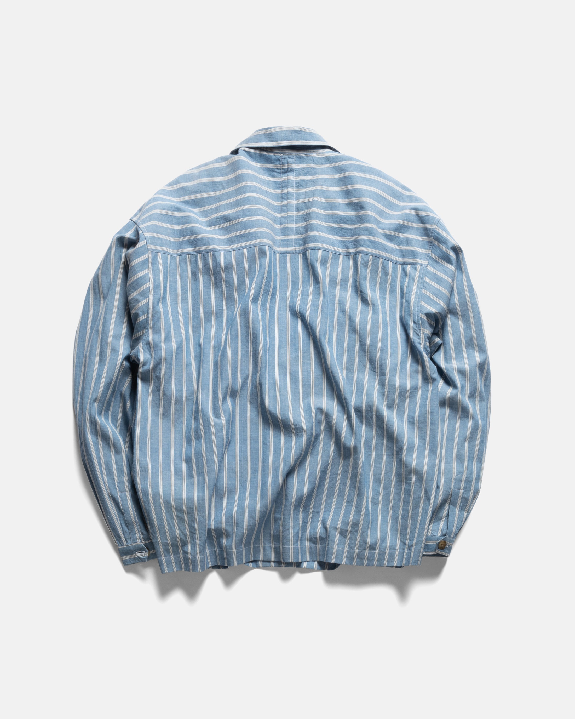 L/S SAM SHIRT - CHAMBRAY / WHITE / NAVY YARN DYED END ON END COTTON