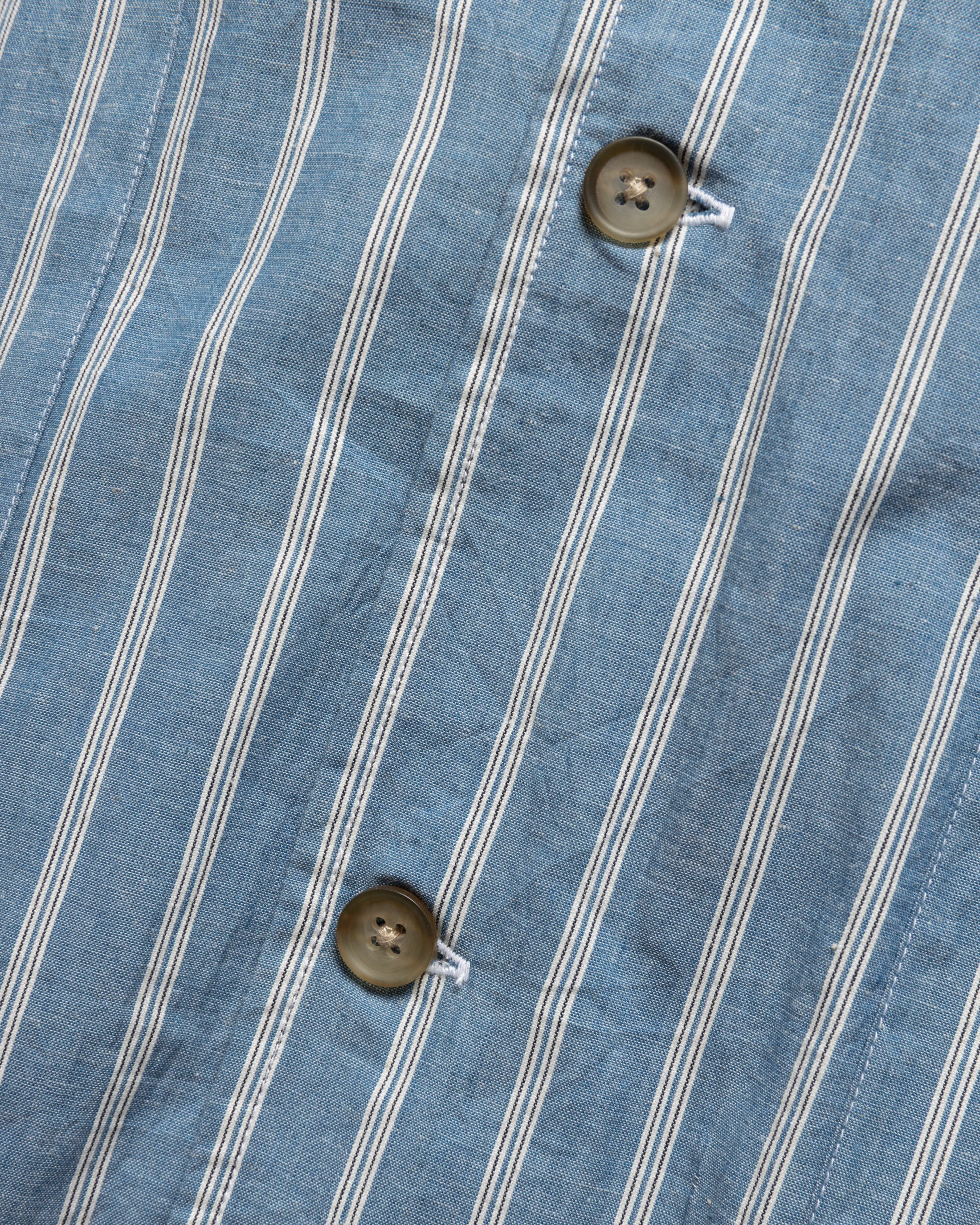 L/S SAM SHIRT - CHAMBRAY / WHITE / NAVY YARN DYED END ON END COTTON