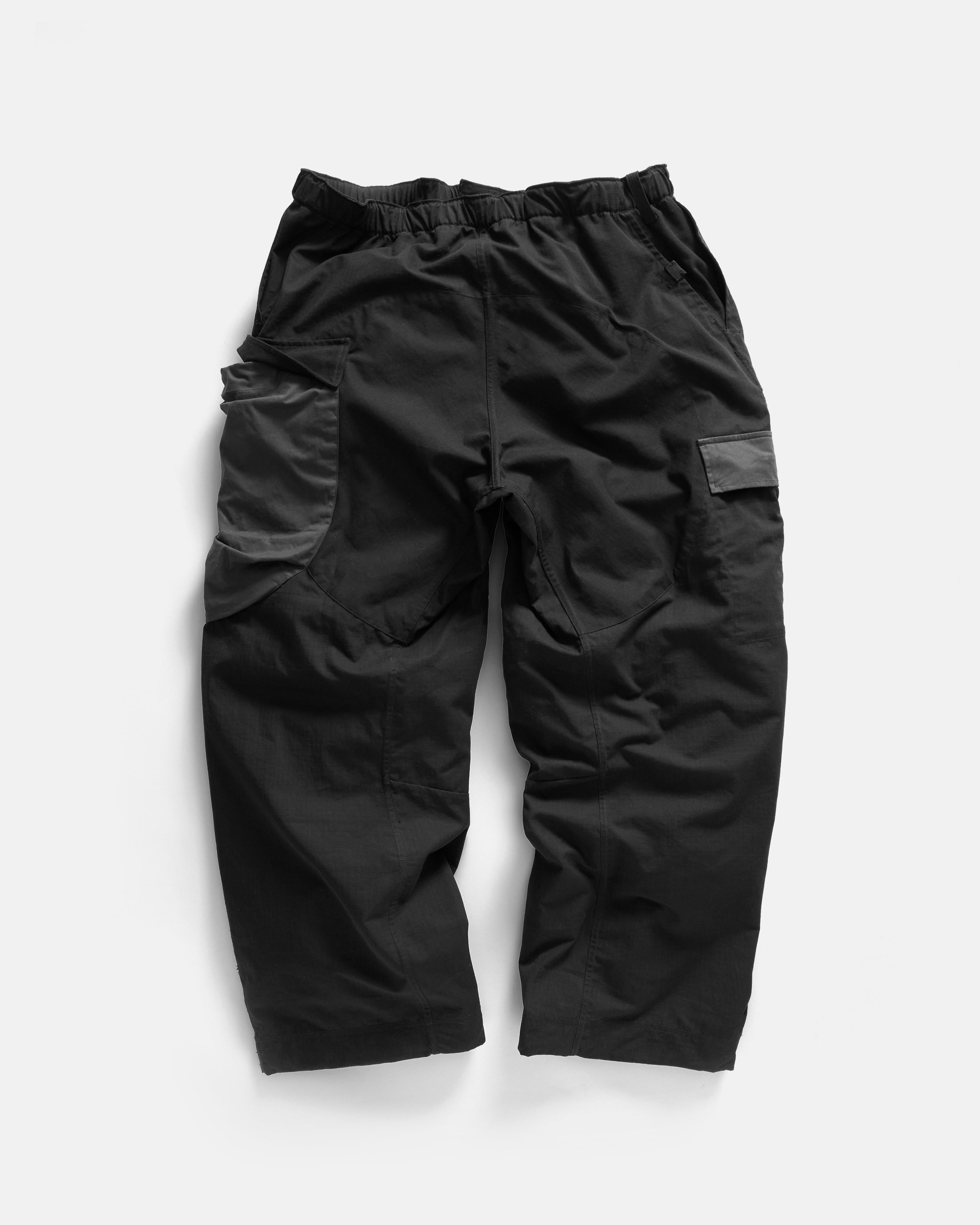 EAST STUDIES MP-109 MOUNTAIN PANT - ELFIN SADDLE COTTON RIPSTOP / SUNBLEACHED BLACK WASHED WAXED COTTON / BLACK HBT MIL-SPEC COTTON