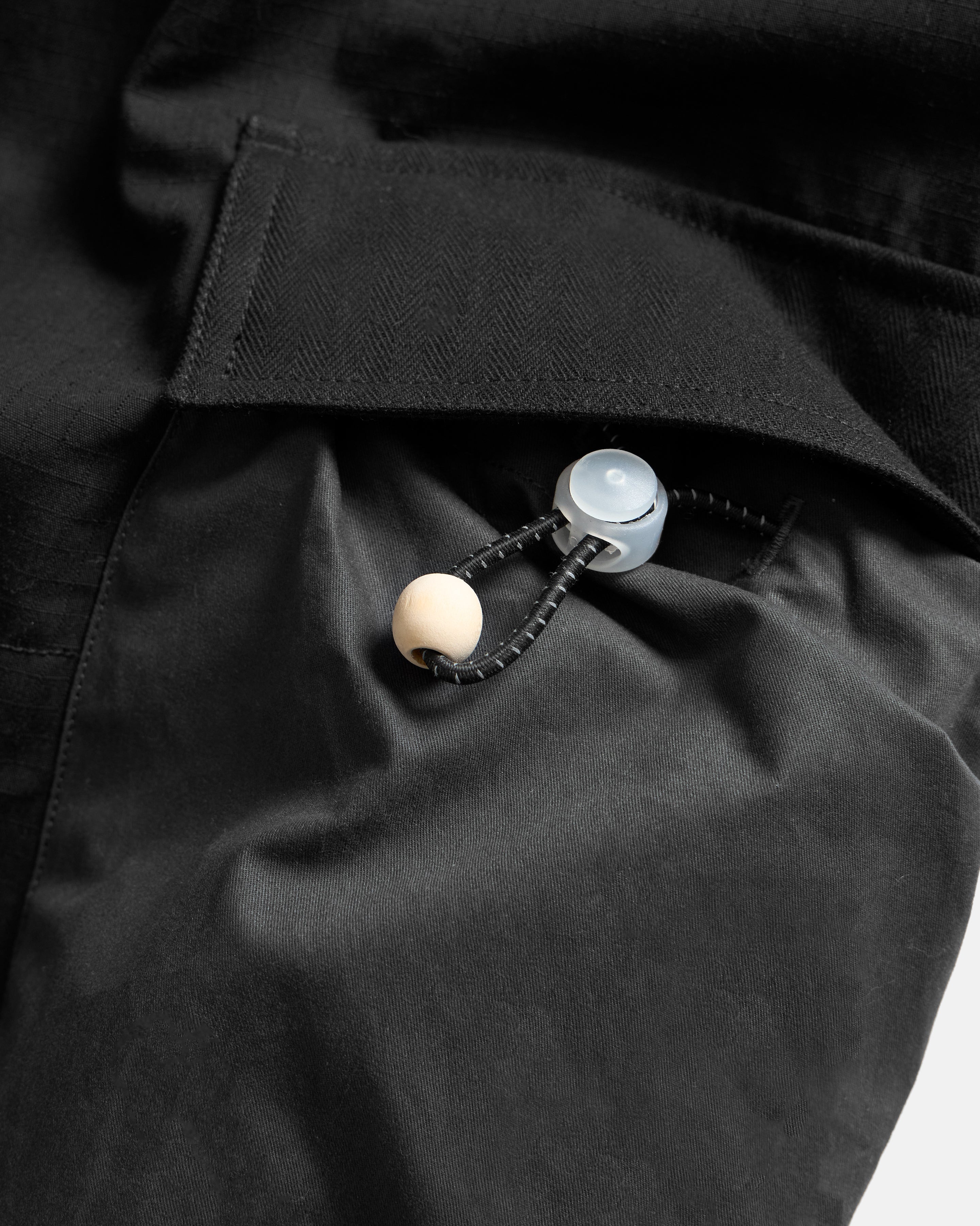 EAST STUDIES MP-109 MOUNTAIN PANT - ELFIN SADDLE COTTON RIPSTOP / SUNBLEACHED BLACK WASHED WAXED COTTON / BLACK HBT MIL-SPEC COTTON