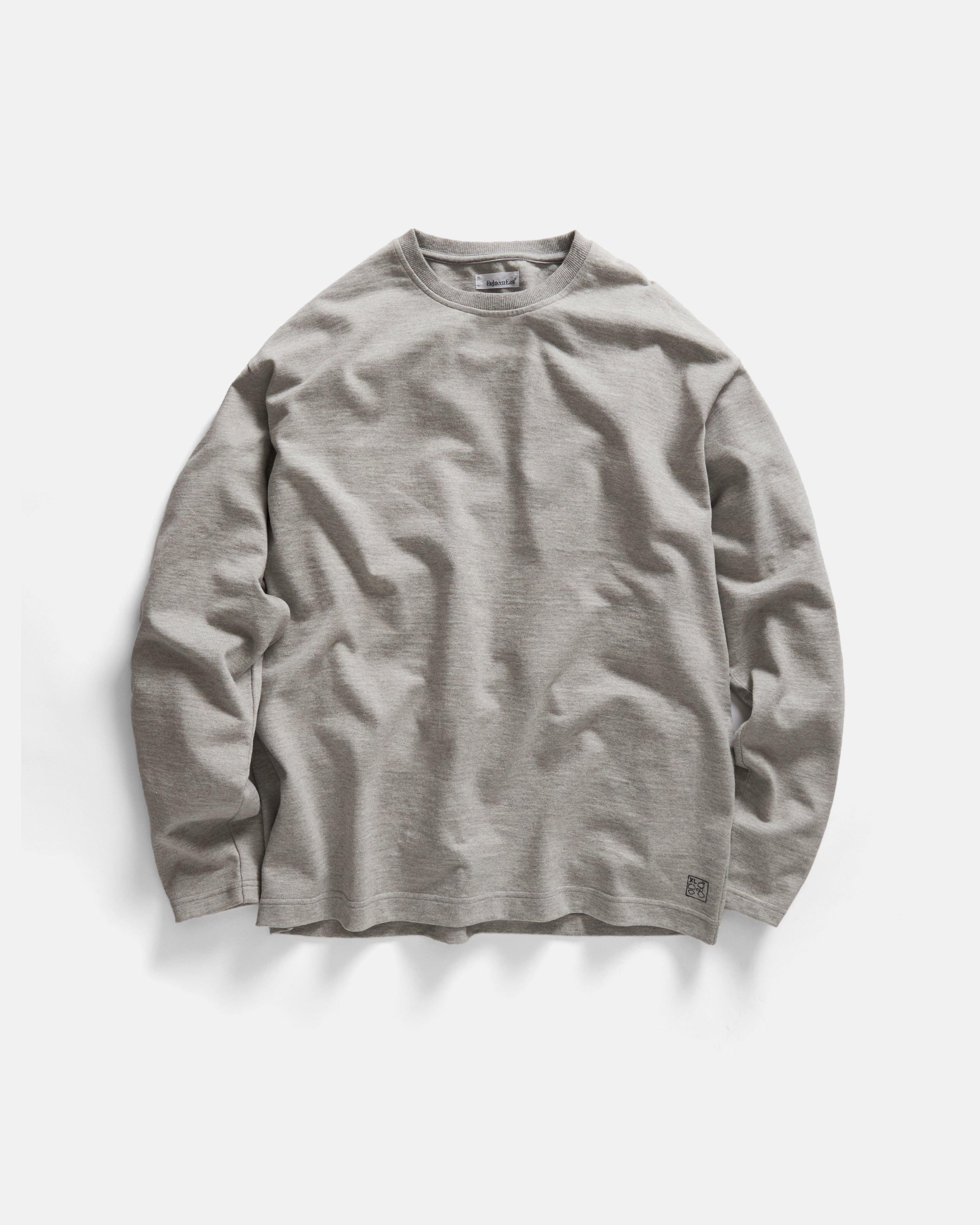 L/S MOORE HEAVYWEIGHT TEE - PRACTICE HEATHER 12.25 oz. COTTON JERSEY