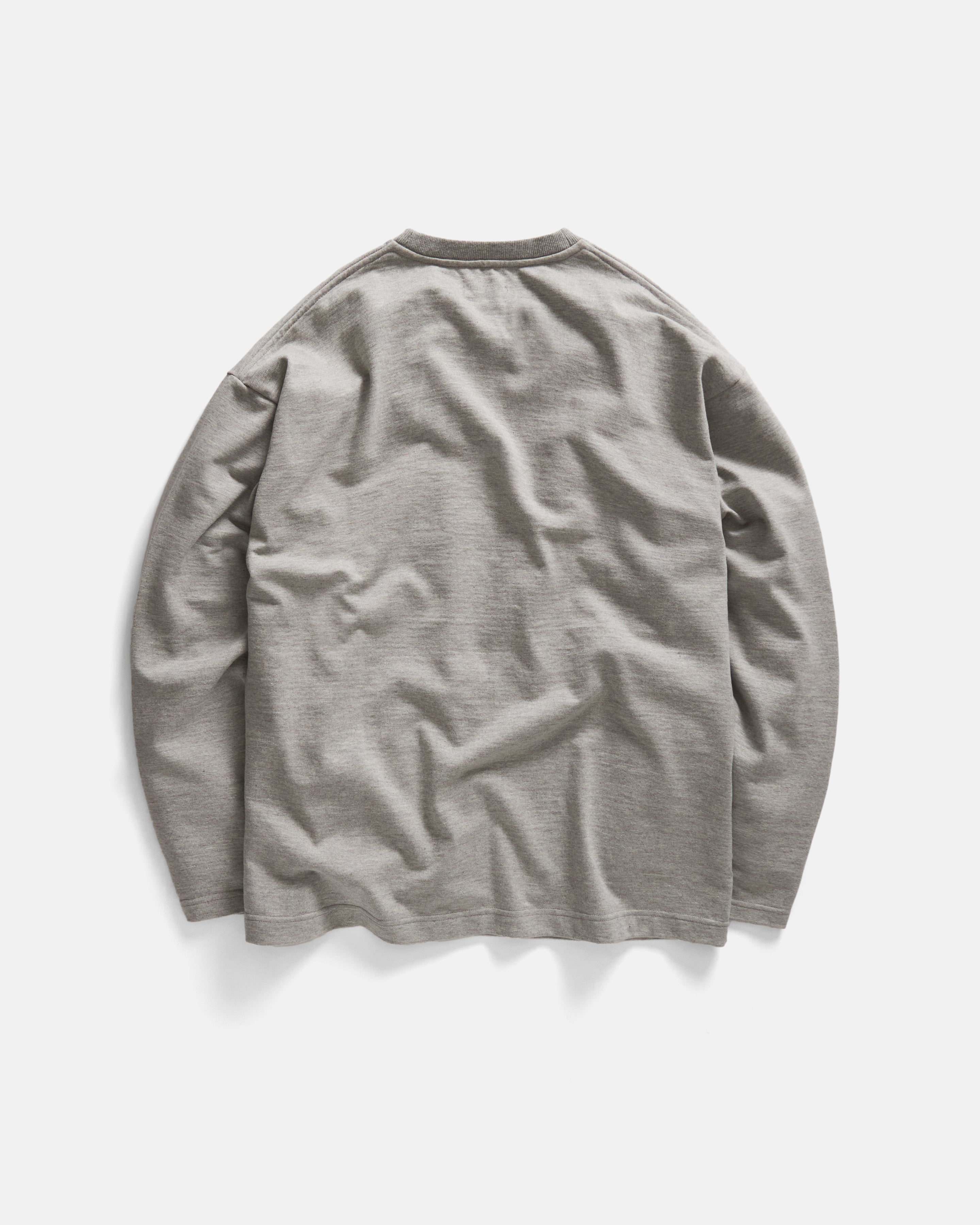 L/S MOORE HEAVYWEIGHT TEE - PRACTICE HEATHER 12.25 oz. COTTON JERSEY