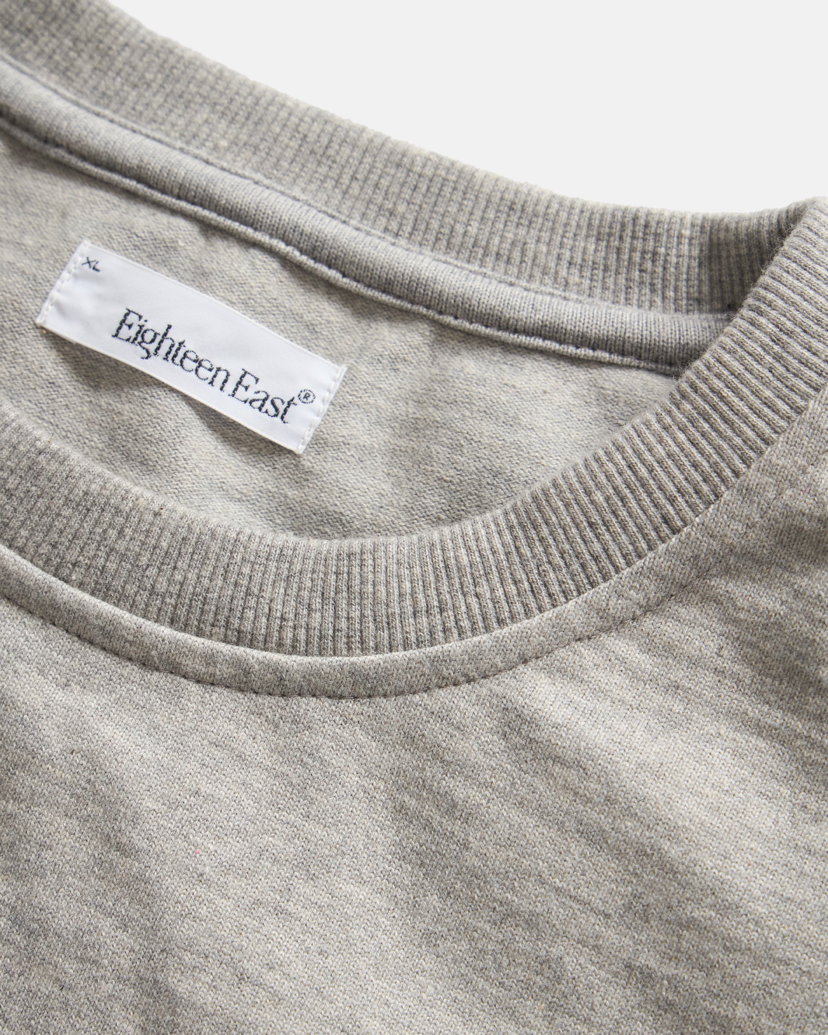 L/S MOORE HEAVYWEIGHT TEE - PRACTICE HEATHER 12.25 oz. COTTON JERSEY