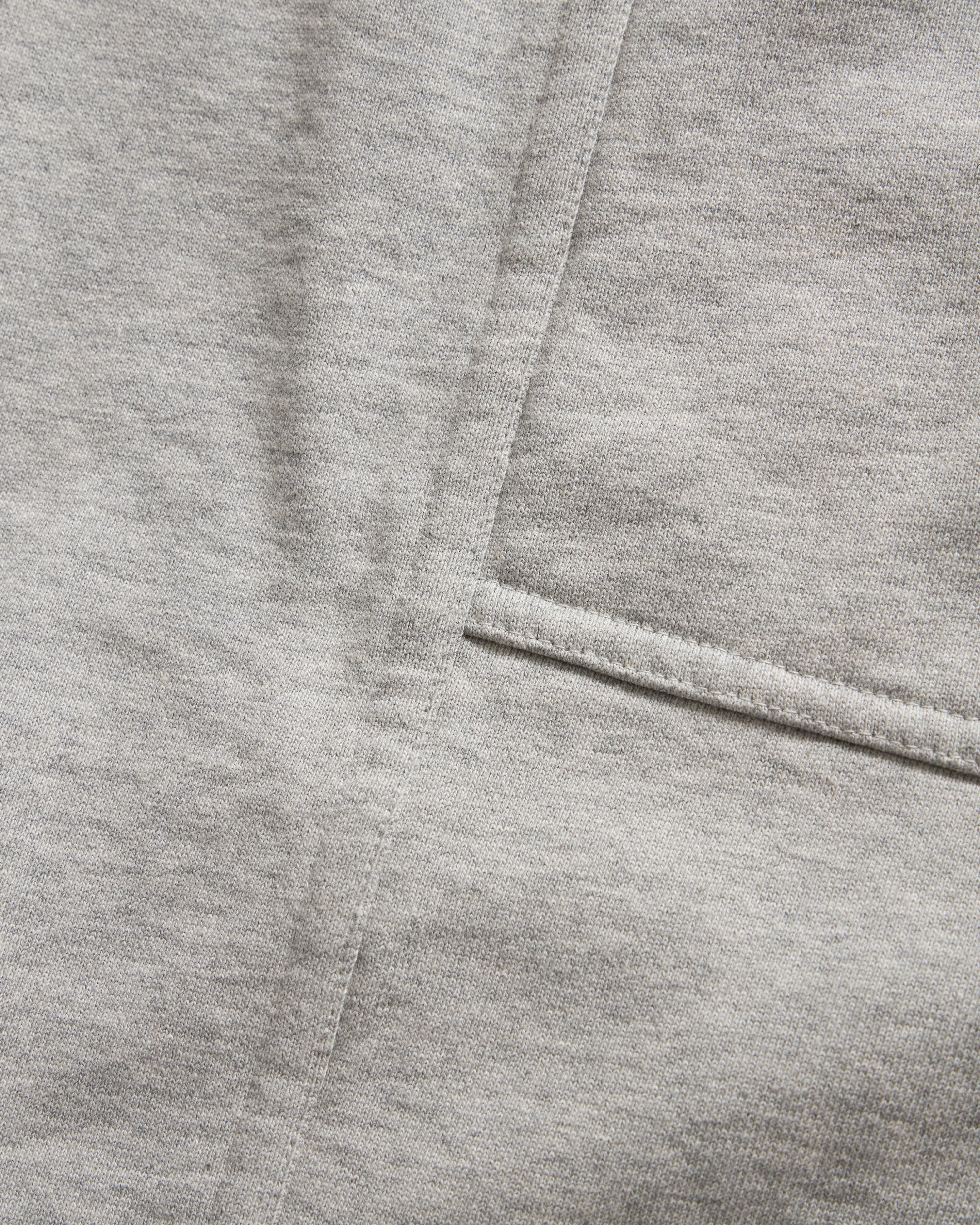 ROY BAKER SWEATPANT - GYM HEATHER ALL COTTON LOOPBACK TERRY FLEECE