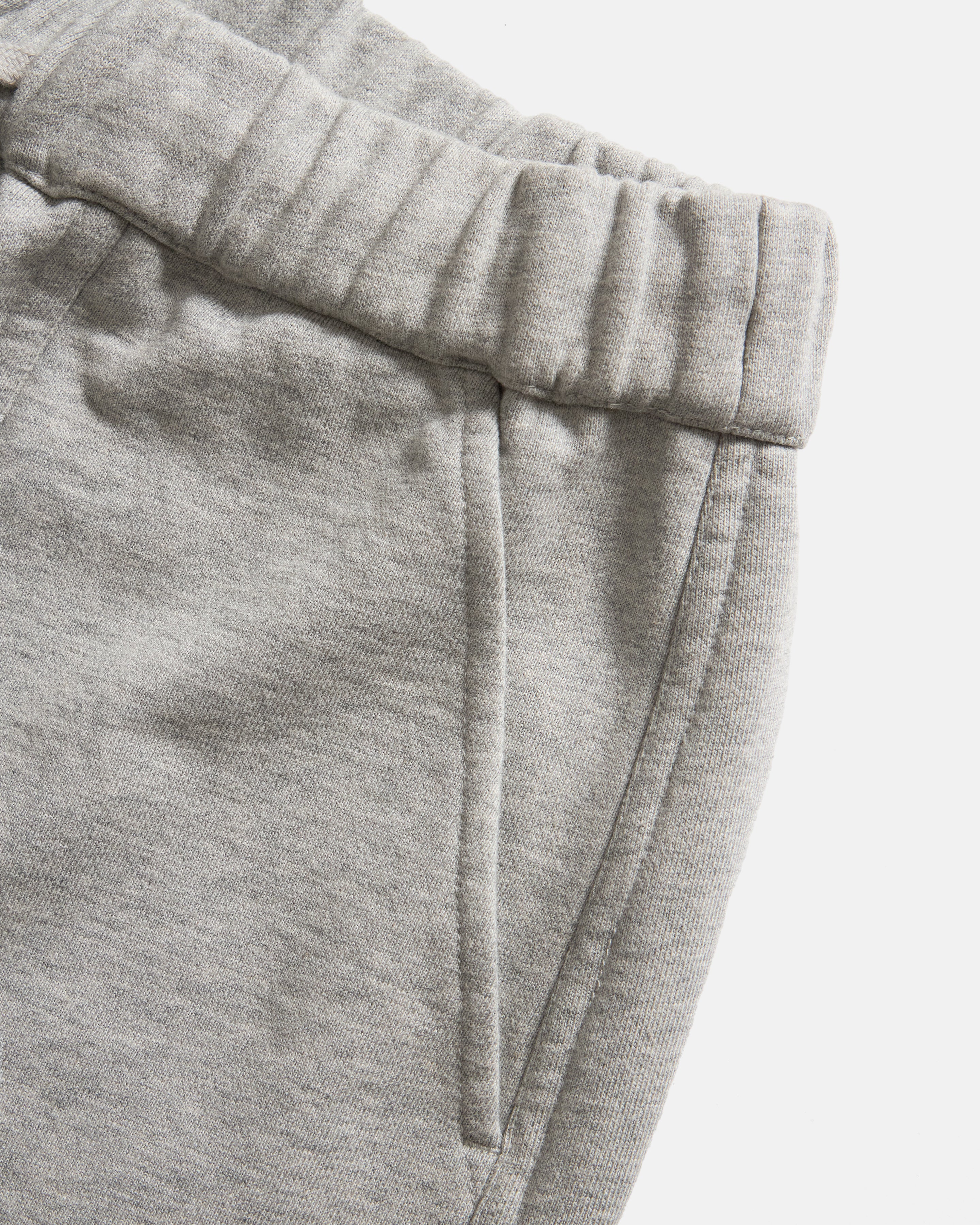 ROY BAKER SWEATPANT - GYM HEATHER ALL COTTON LOOPBACK TERRY FLEECE