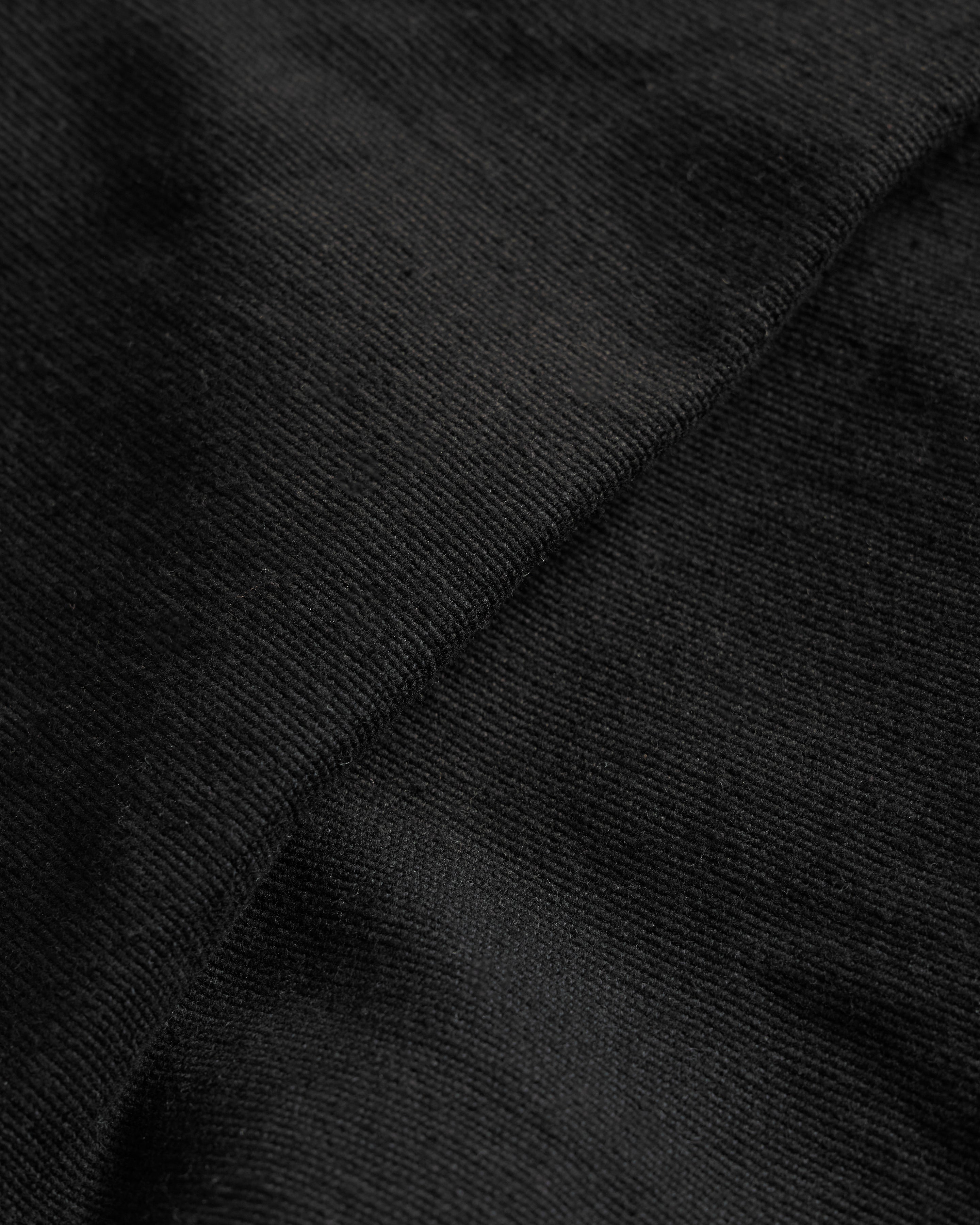 KELL PLEATED BIG PANT - BLACK HANDSPUN COTTON CANVAS