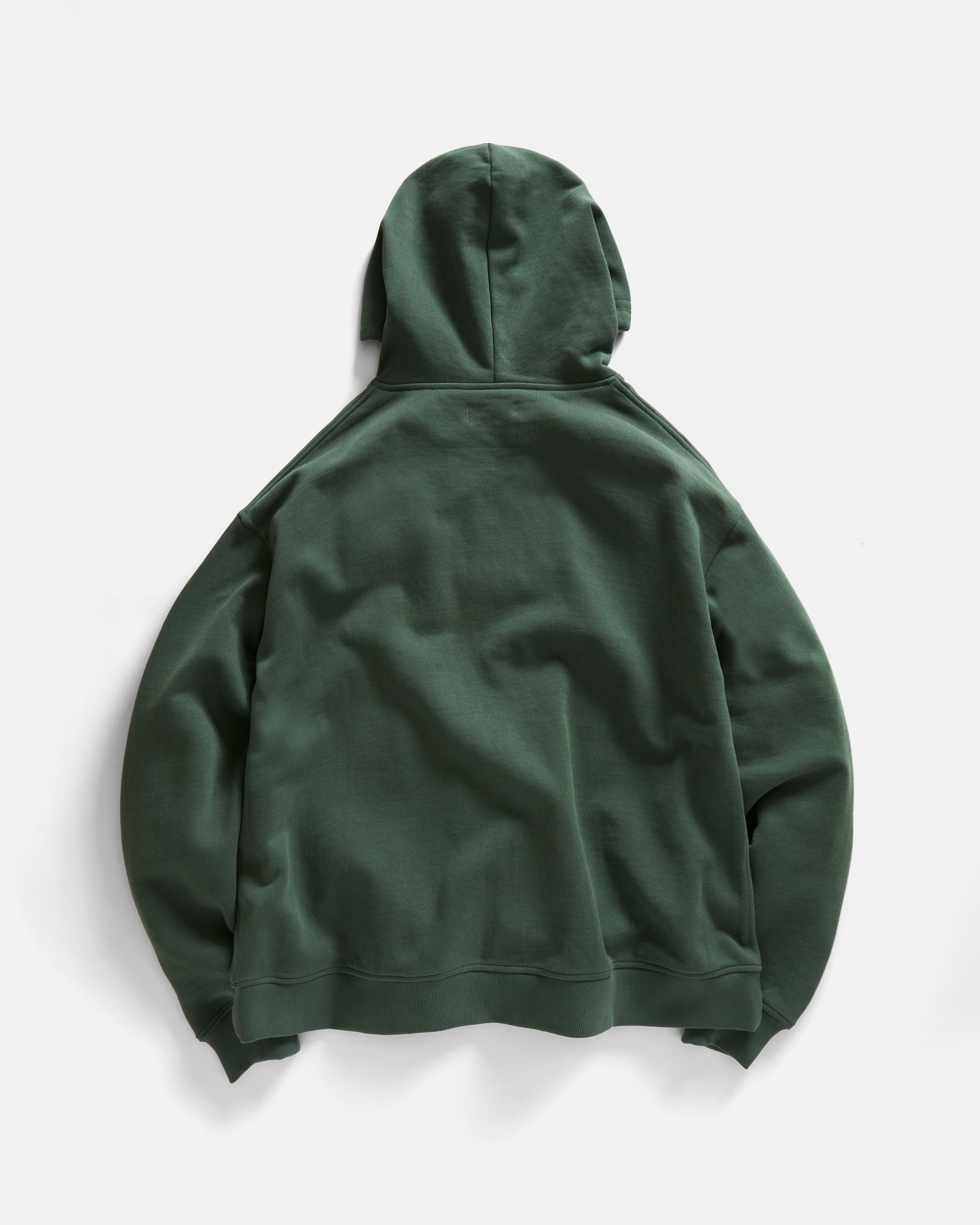 TOLMIE FULLZIP SWEATSHIRT - JUNGLE GREEN 19oz. ALL COTTON FLEECE