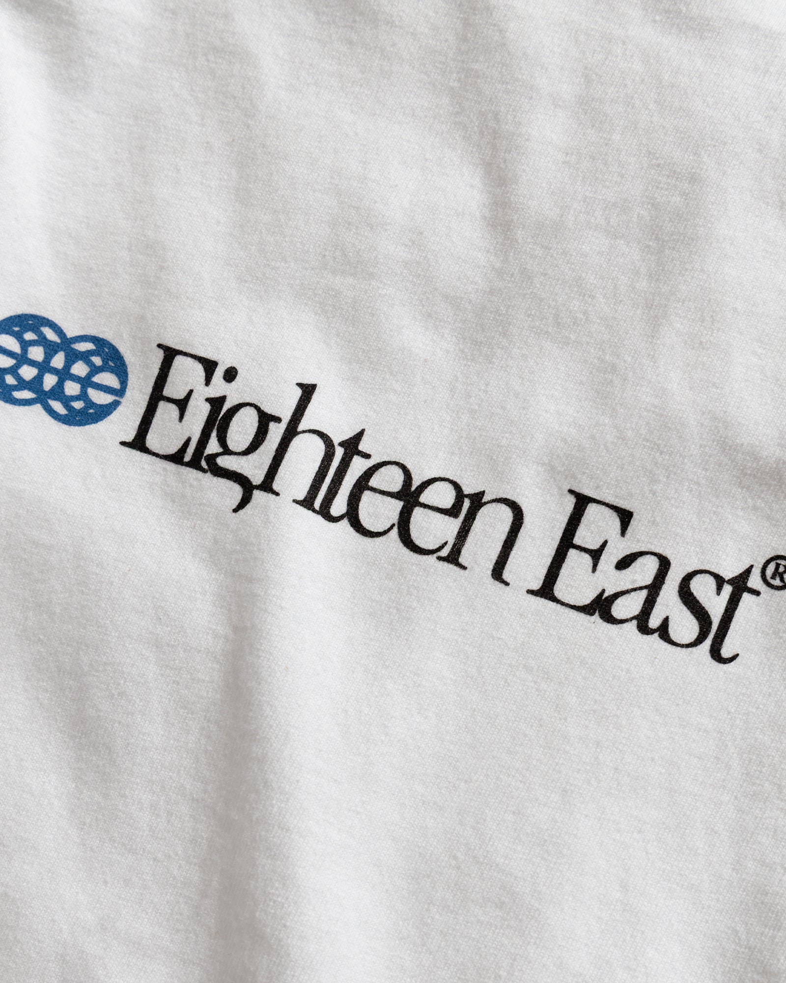 GLOBAL SERIF S/S TEE - WHITE / ROYAL / BLACK 6.5 oz. AMERICAN COTTON JERSEY