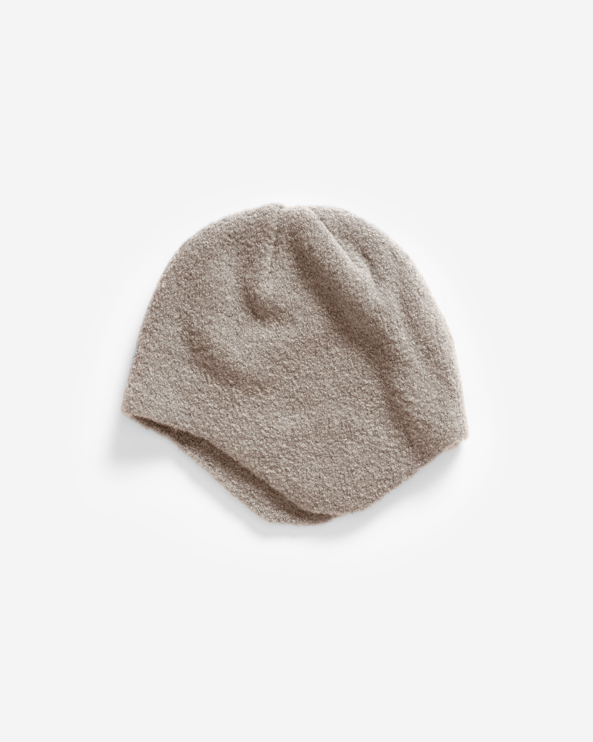 ROTOTO ALPACA BOUCLE EAR FLAP BEANIE - GRAYGE