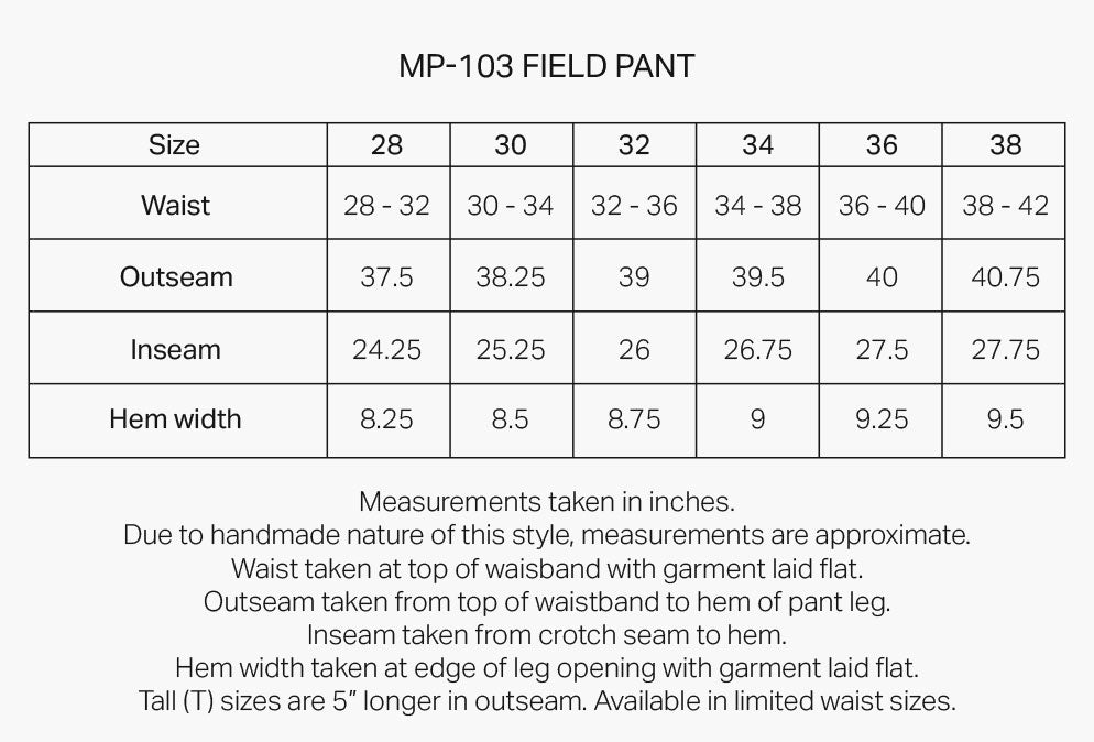 18EAST + Earth\Studies ESCEP MP-103 FIELD PANT - BIRCH “BARK” JACQUARD COTTON