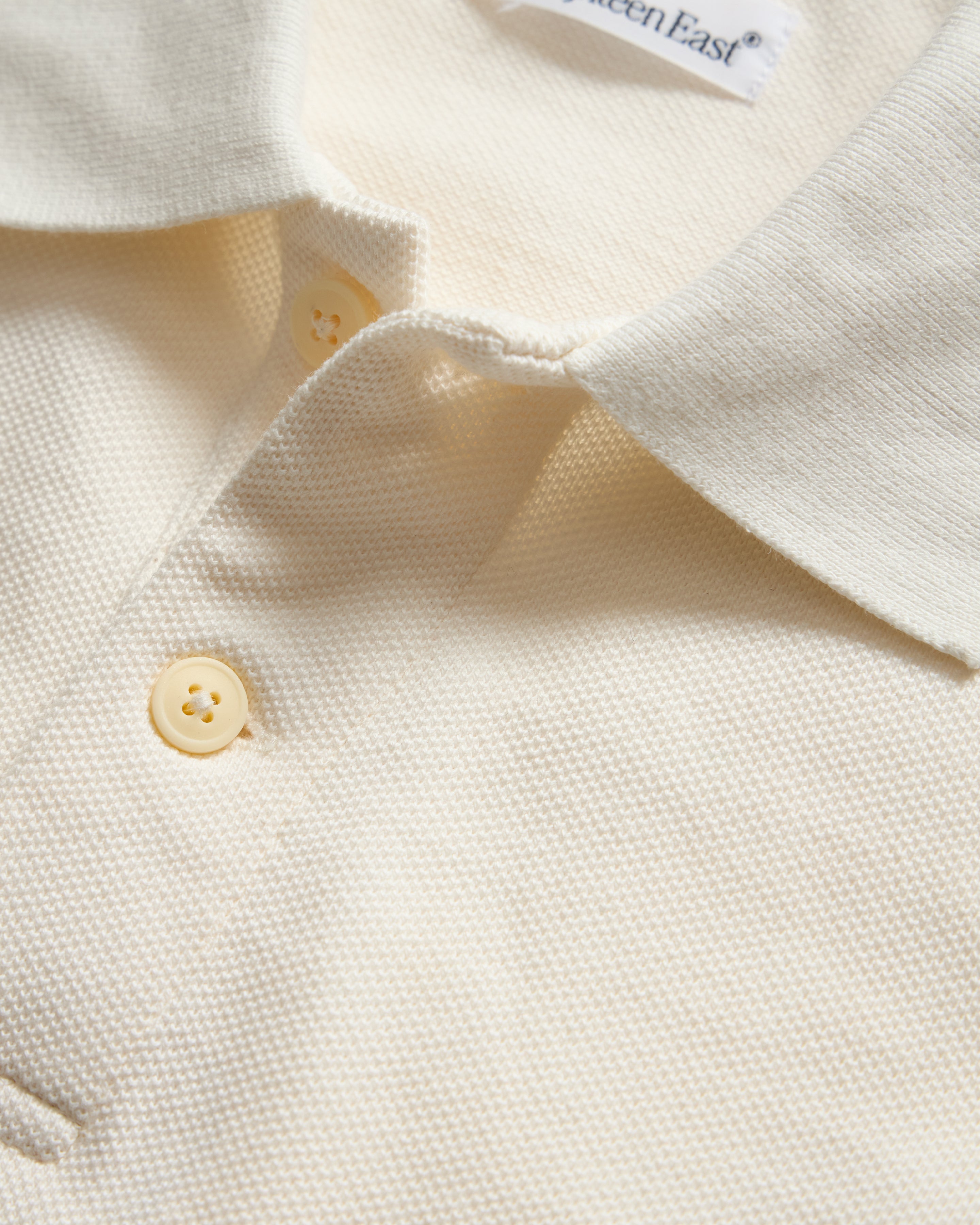 ELM S/S POLO - NOT QUITE WHITE ALL COTTON PIQUE