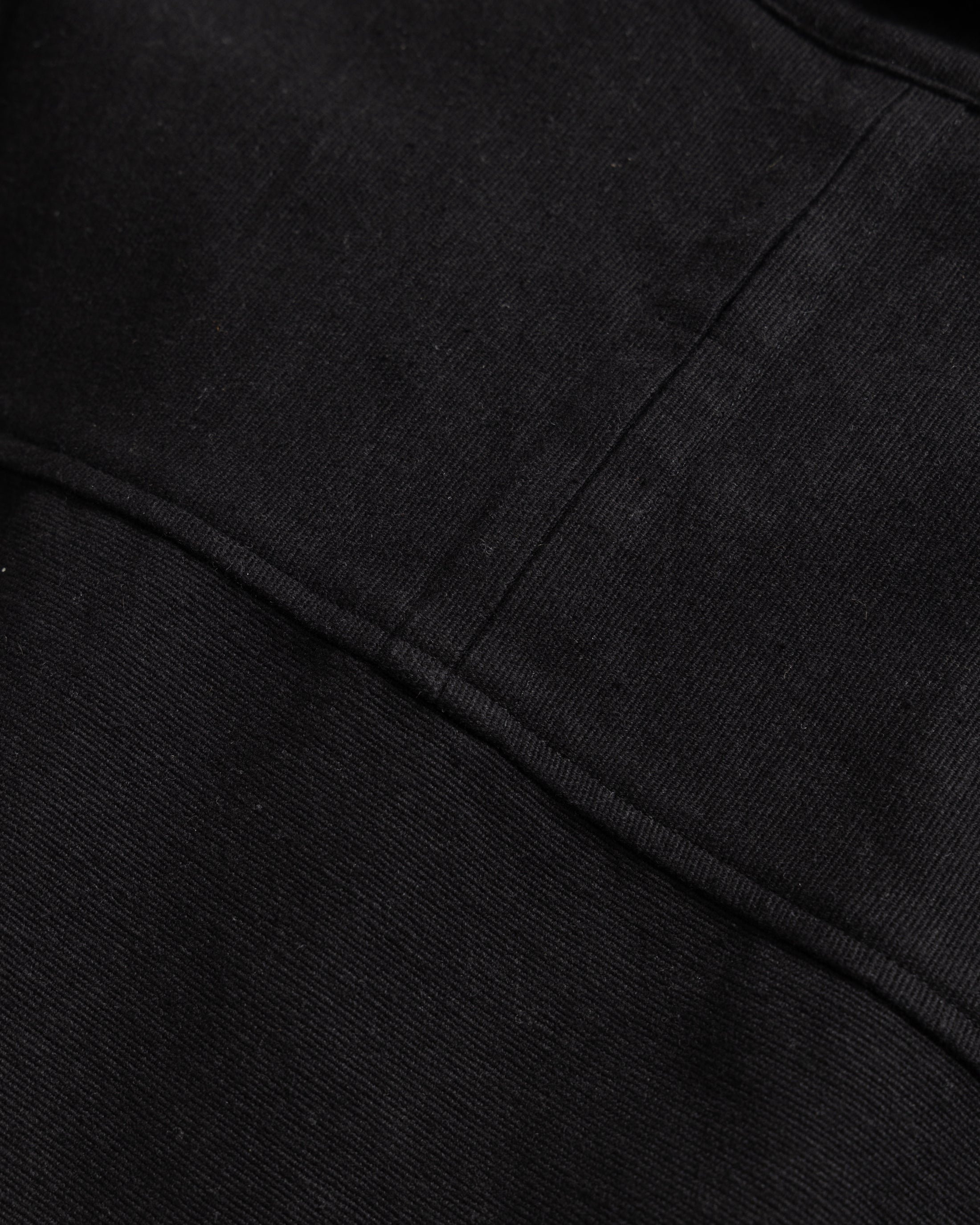 SAM SHIRT JACKET - BLACK HANDSPUN COTTON CANVAS