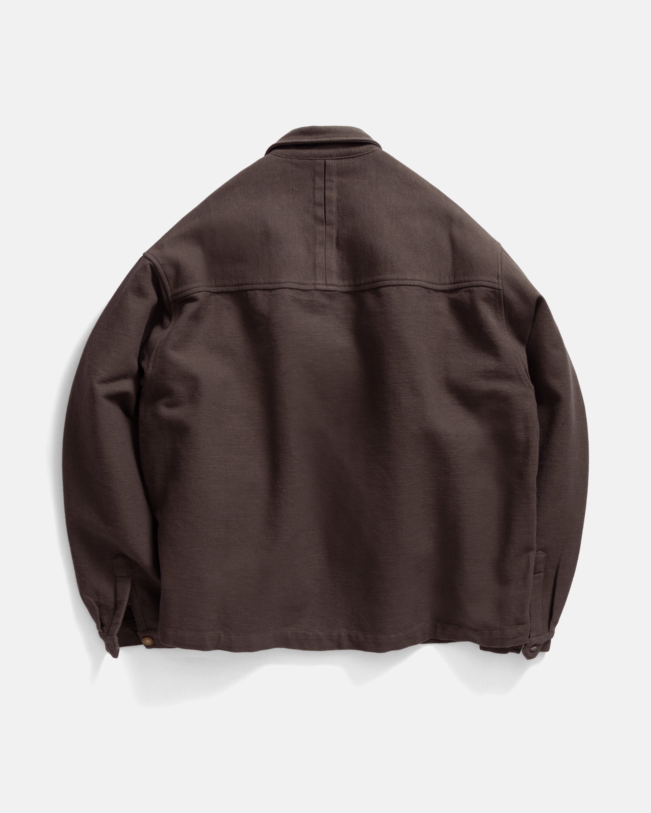 SAM SHIRT JACKET - CHOCOLATE TORTE HANDSPUN COTTON CANVAS – 18 East