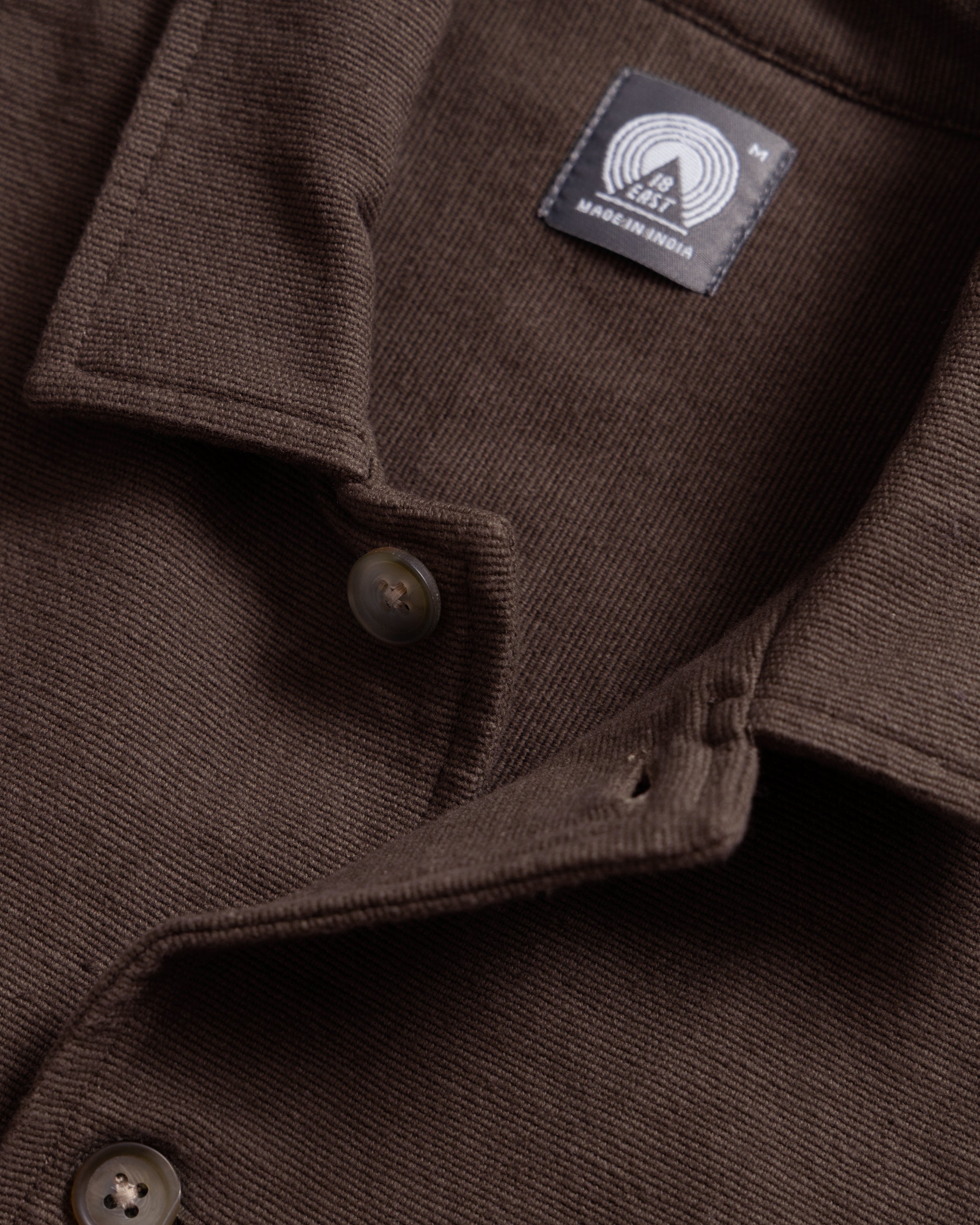 SAM SHIRT JACKET - CHOCOLATE TORTE HANDSPUN COTTON CANVAS – 18 East