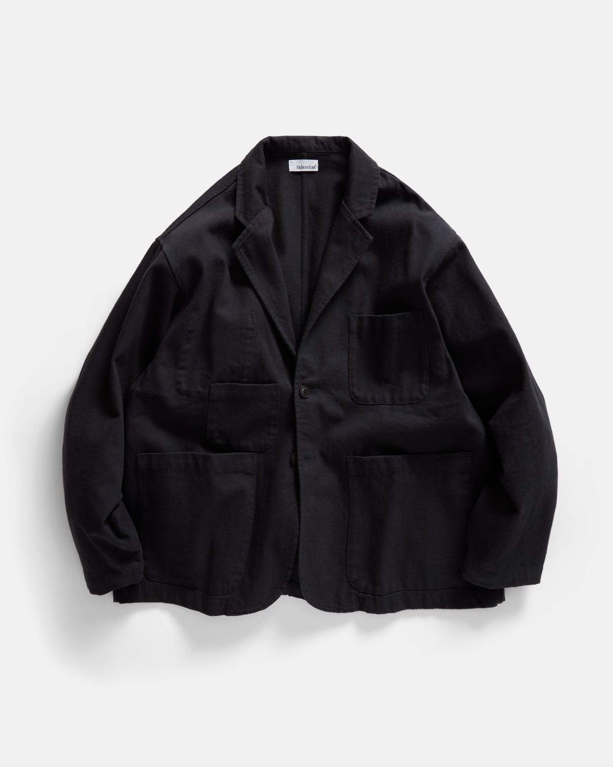 FIN OVERSIZED BLAZER - MIDNIGHT MIDNIGHT NAVY COTTON TWILL
