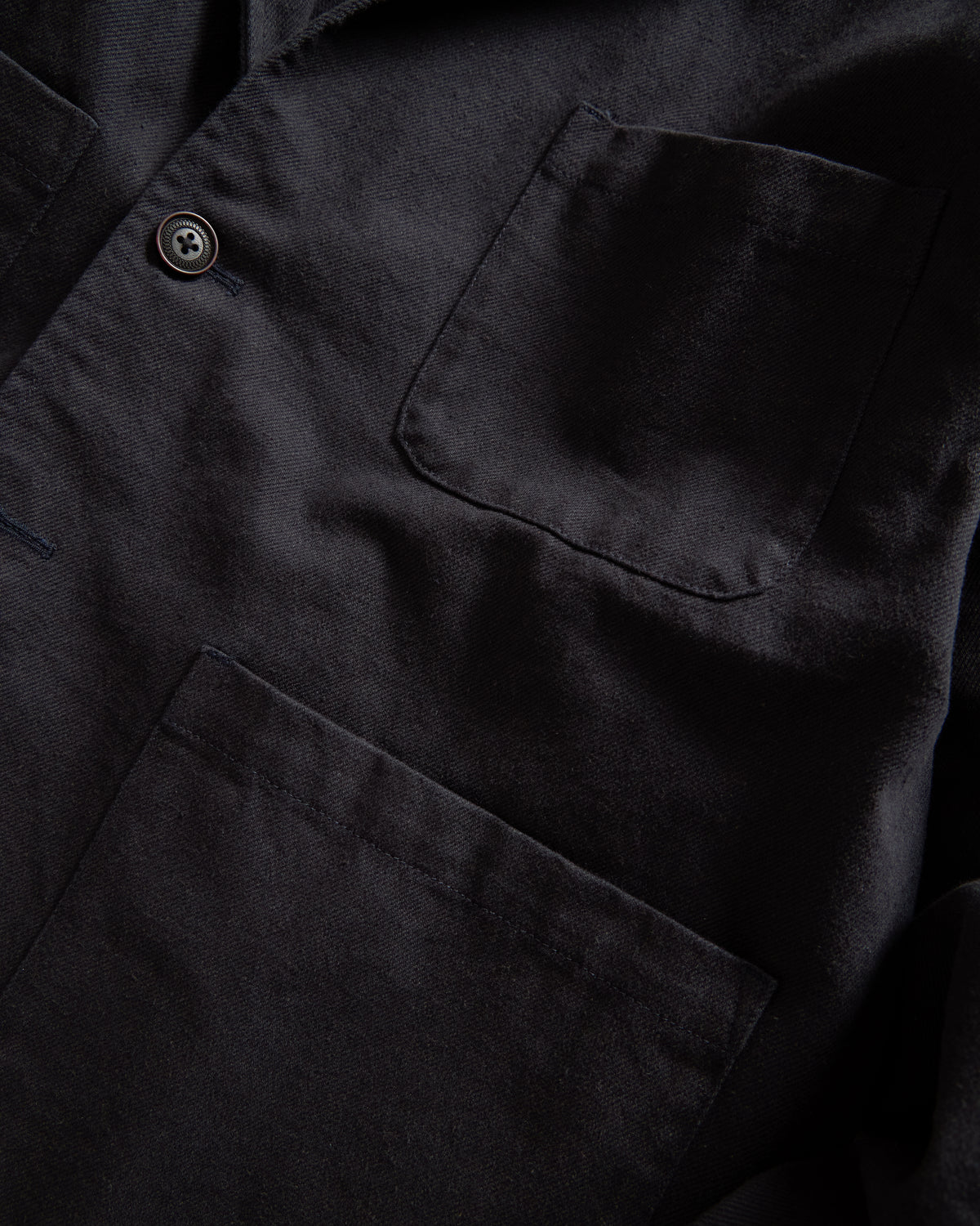 FIN OVERSIZED BLAZER - MIDNIGHT MIDNIGHT NAVY COTTON TWILL