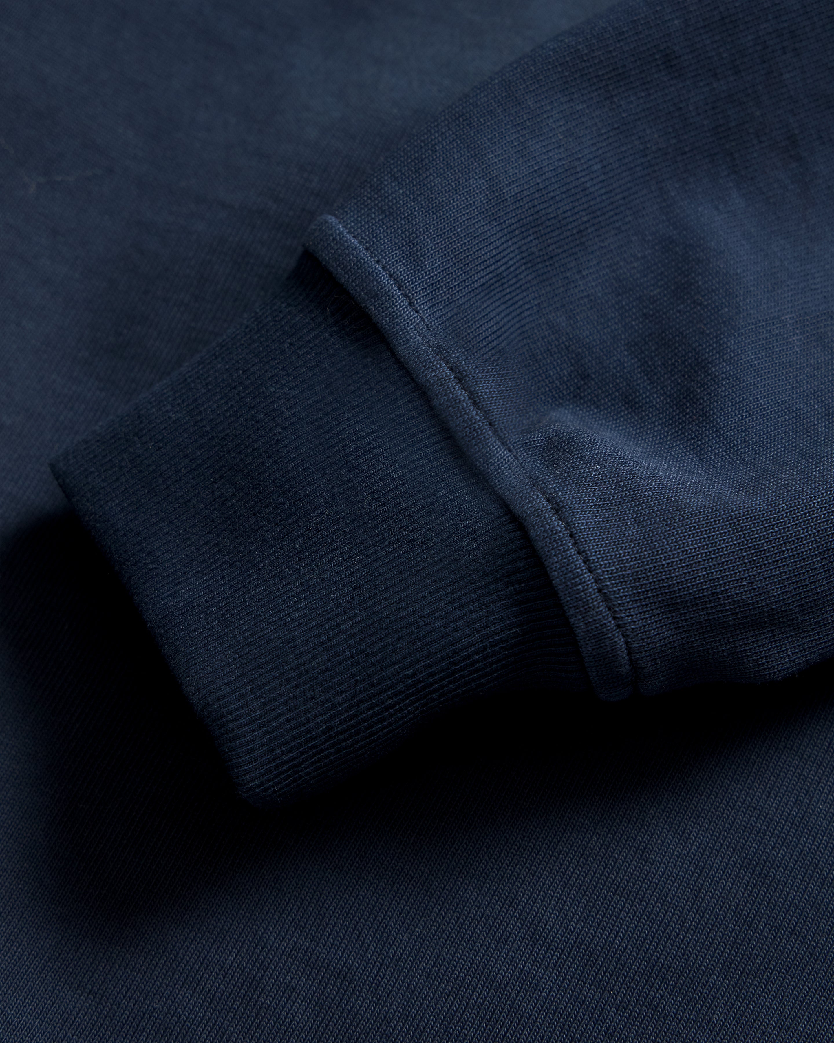 FISKE L/S RUGBY - BLUE GRAPHITE / SALT TIE DYED HEAVYWEIGHT COTTON JERSEY