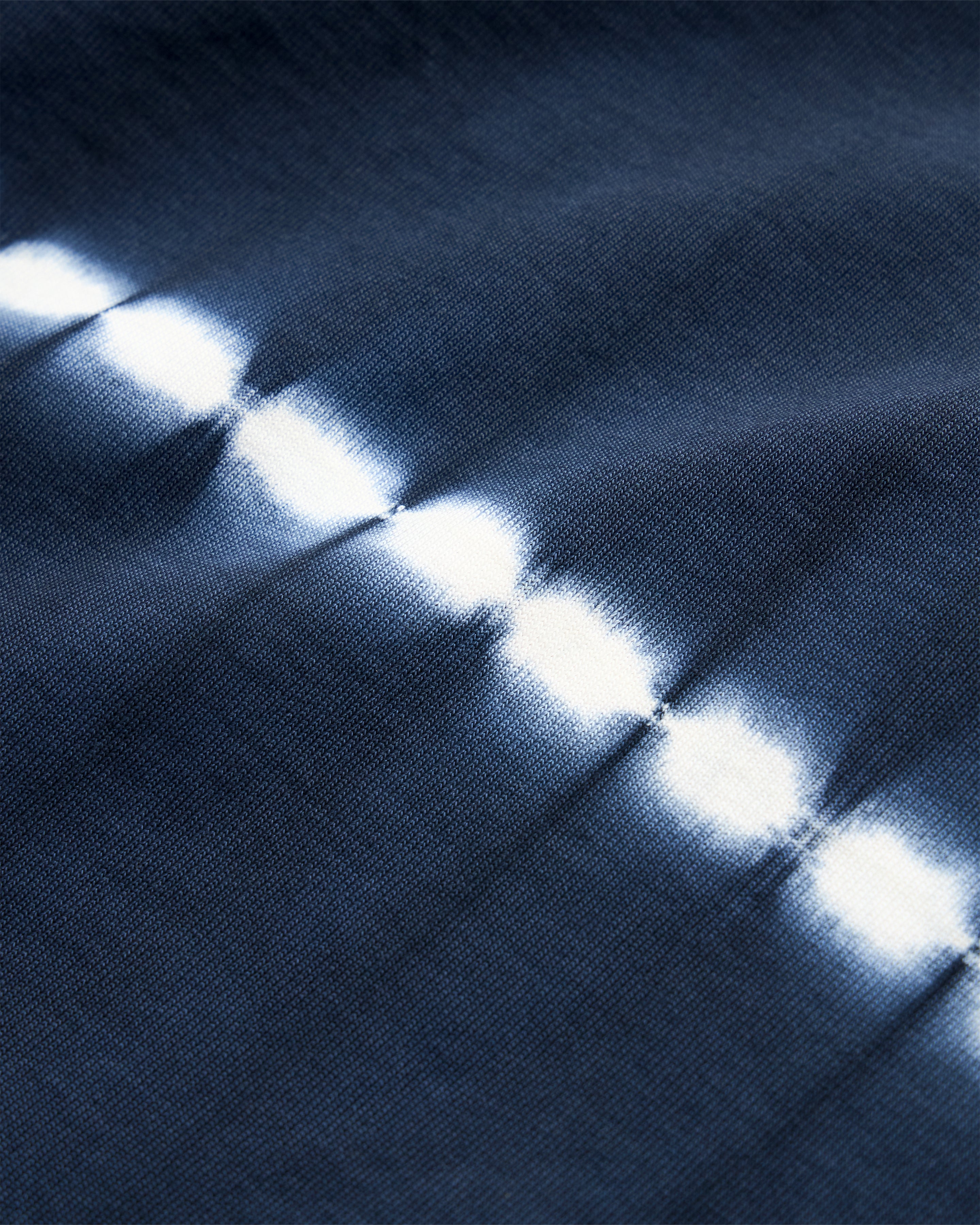 FISKE L/S RUGBY - BLUE GRAPHITE / SALT TIE DYED HEAVYWEIGHT COTTON JERSEY