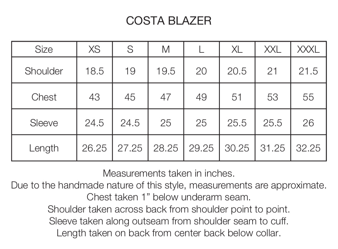 COSTA SINGLE BREASTED BLAZER - MIDNIGHT NAVY COTTON CORDUROY