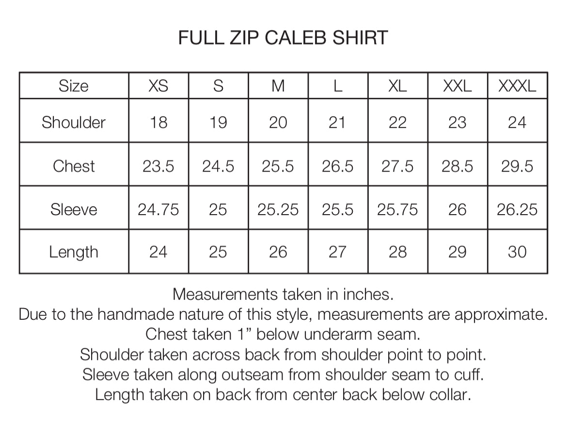 FULL-ZIP CALEB SHIRT - MAUVE FOG YARN DYED HBT MIL-SPEC COTTON