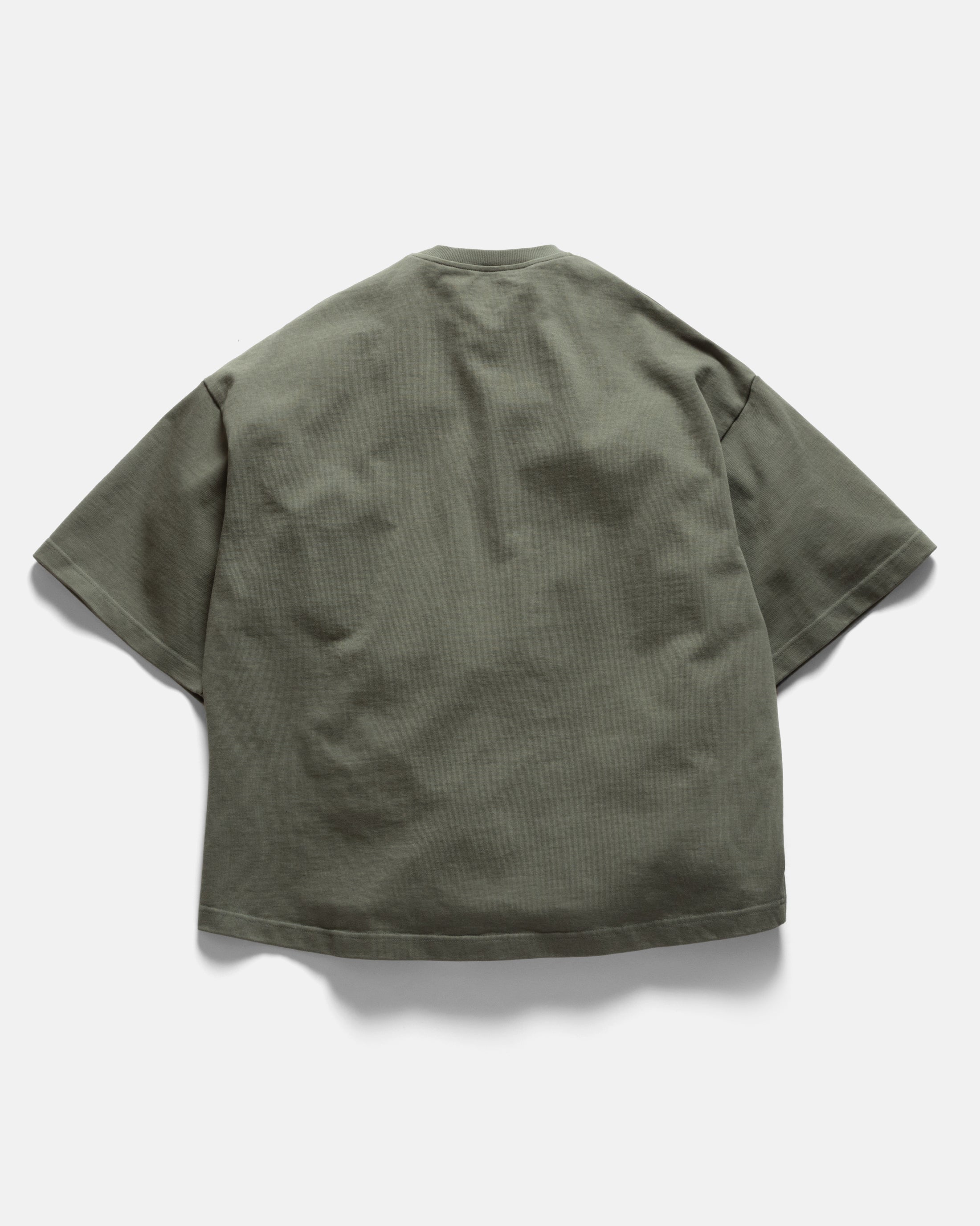 GRAHAME BIG TEE - DARK SAGE HEAVYWEIGHT COTTON JERSEY