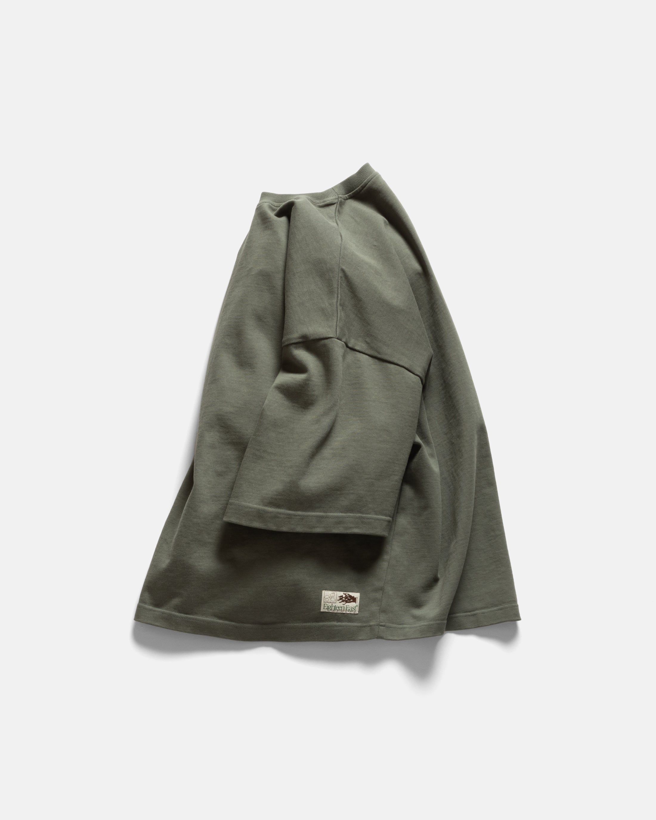 GRAHAME BIG TEE - DARK SAGE HEAVYWEIGHT COTTON JERSEY