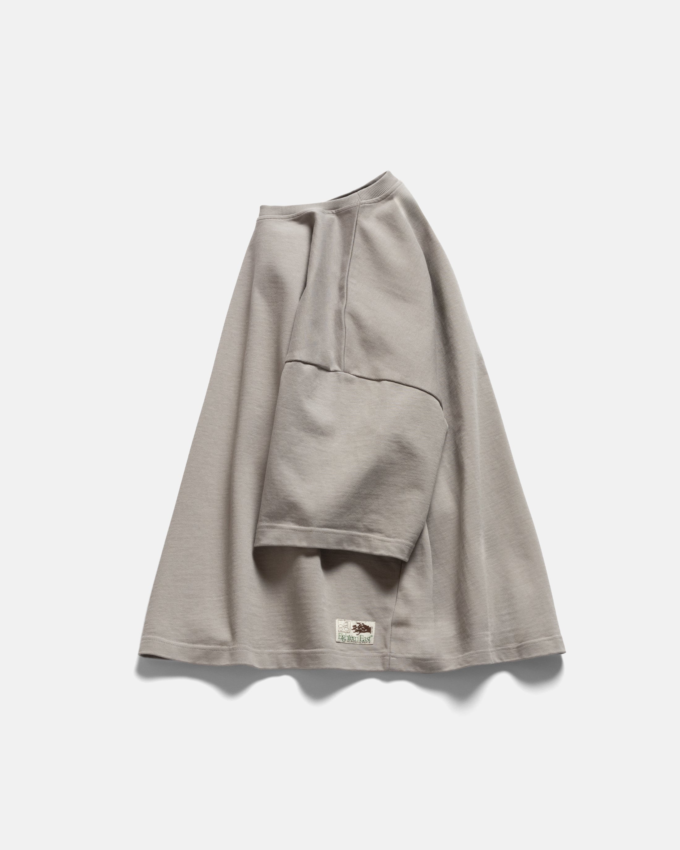 GRAHAME BIG TEE - WALNUT HEAVYWEIGHT COTTON JERSEY