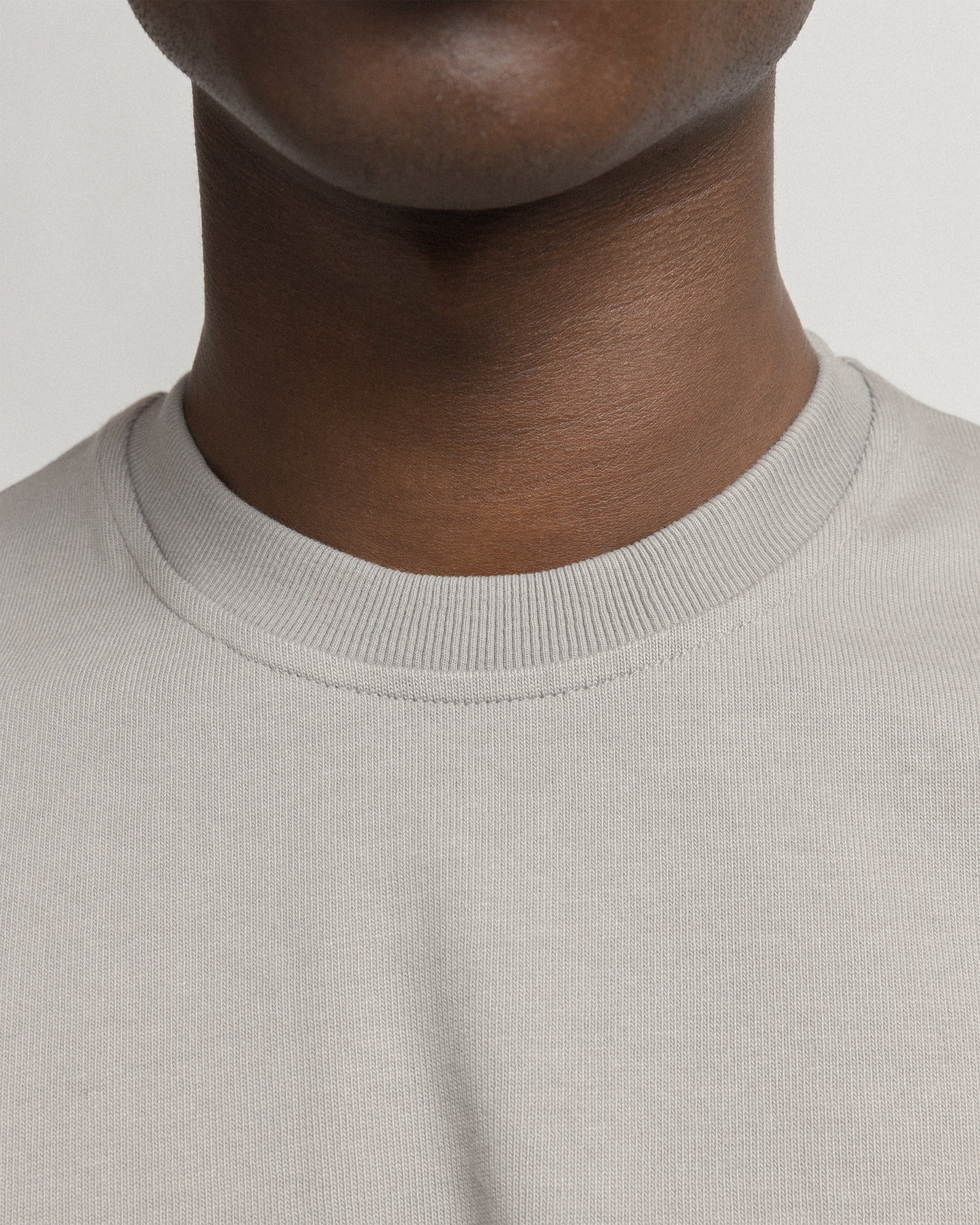 GRAHAME BIG TEE - WALNUT HEAVYWEIGHT COTTON JERSEY