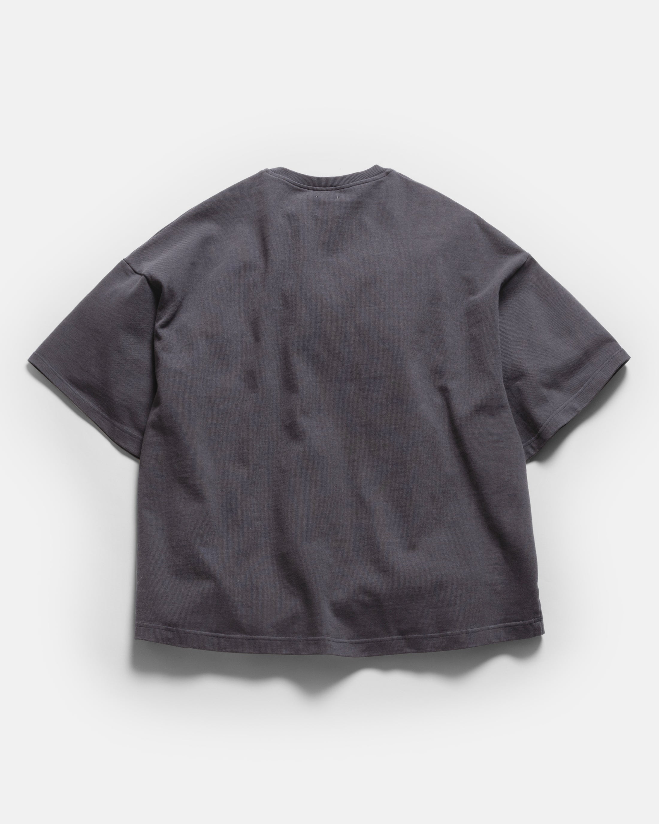 GRAHAME BIG TEE - WASHED NAVY HEAVYWEIGHT COTTON JERSEY – 18 East