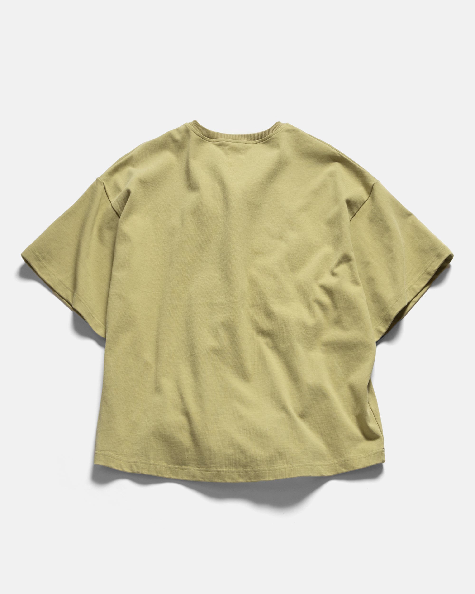 GRAHAME BIG TEE - CELERY HEAVYWEIGHT COTTON JERSEY