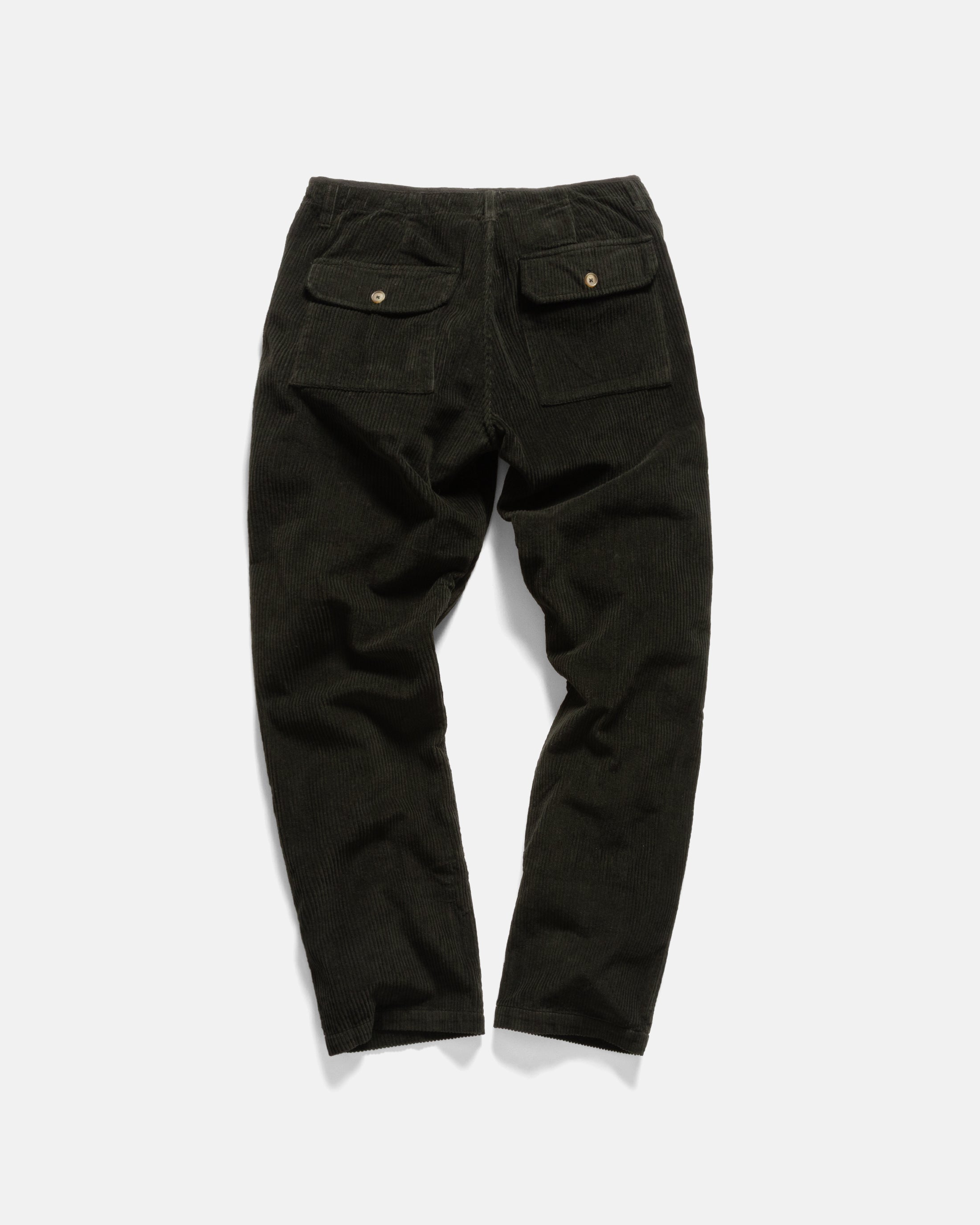 SHELTER PANT - DARK GREEN COTTON CORDUROY